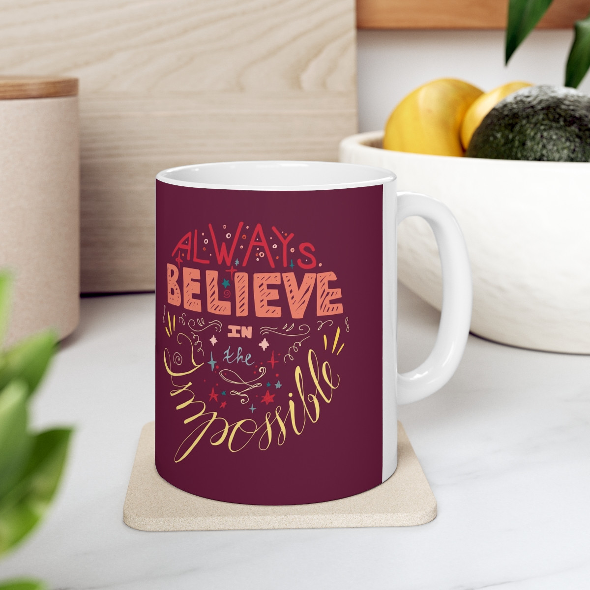 Kiveos Always Believe Ceramic Mug 11oz