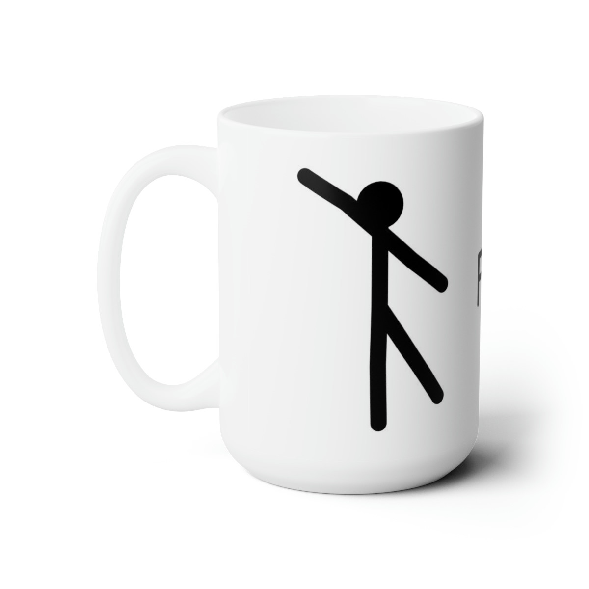 Kiveos Stickman Fly High Ceramic Mug 15oz
