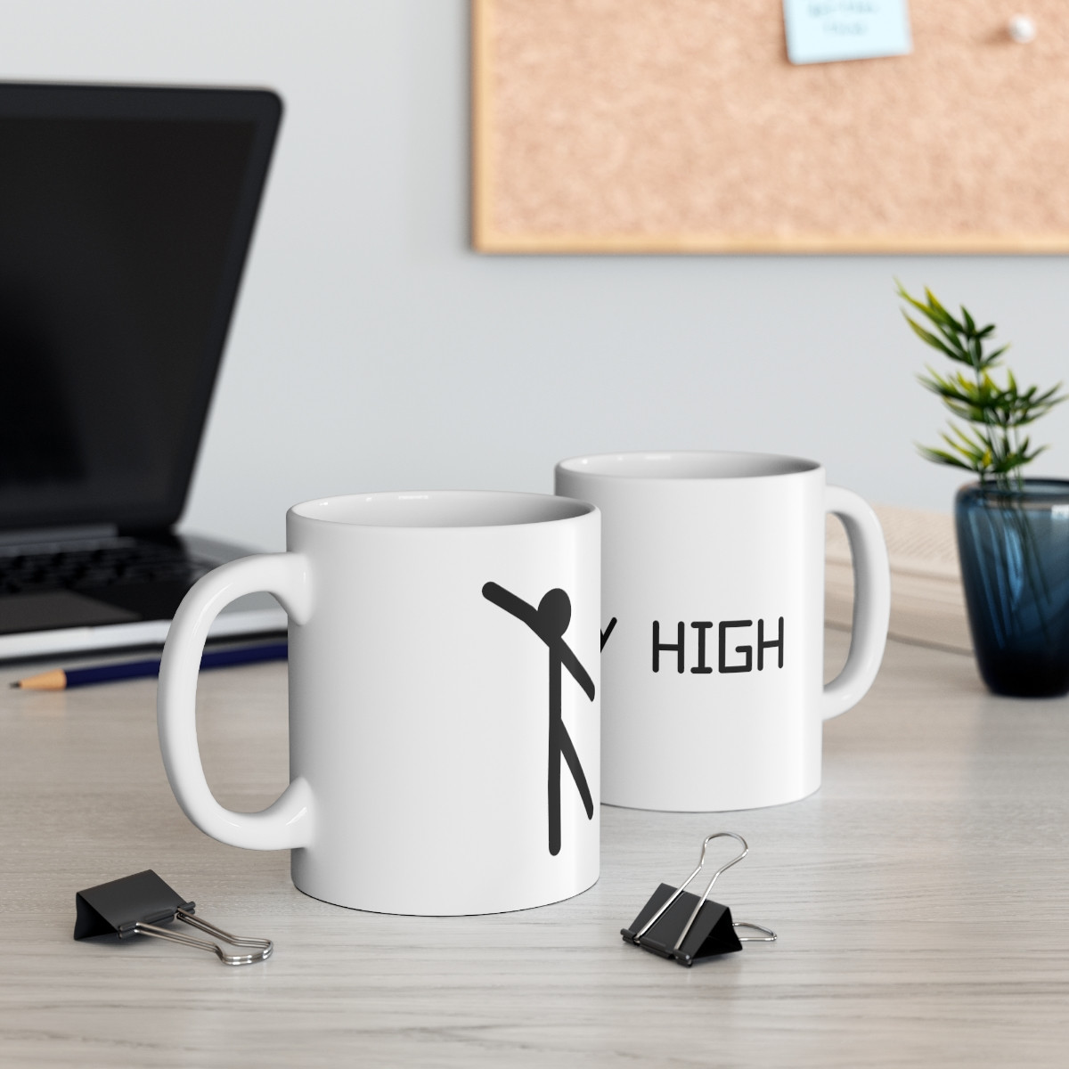 Kiveos Stickman Fly High Mug 11oz