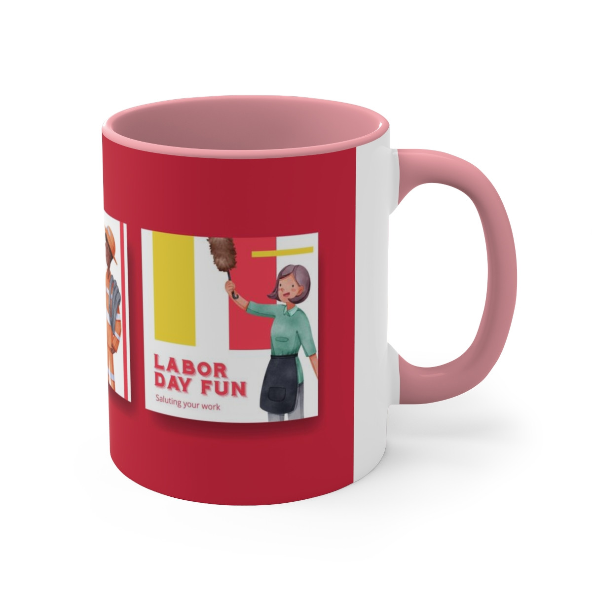 Kiveos Labor Day Fun Accent Coffee Mug, 11oz