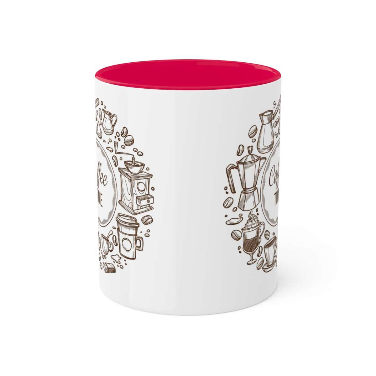 Kiveos Coffee Time Colorful Mugs, 11oz