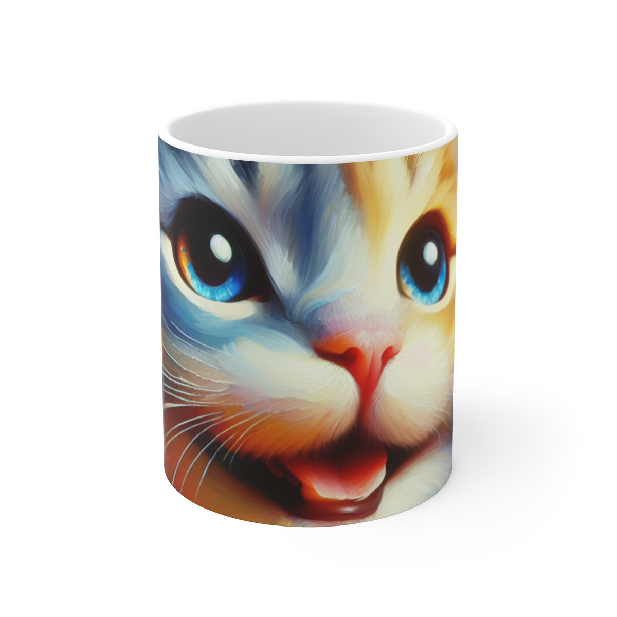 "Whiskered Whimsy: The Dappled Dreamer" - Mug 11oz