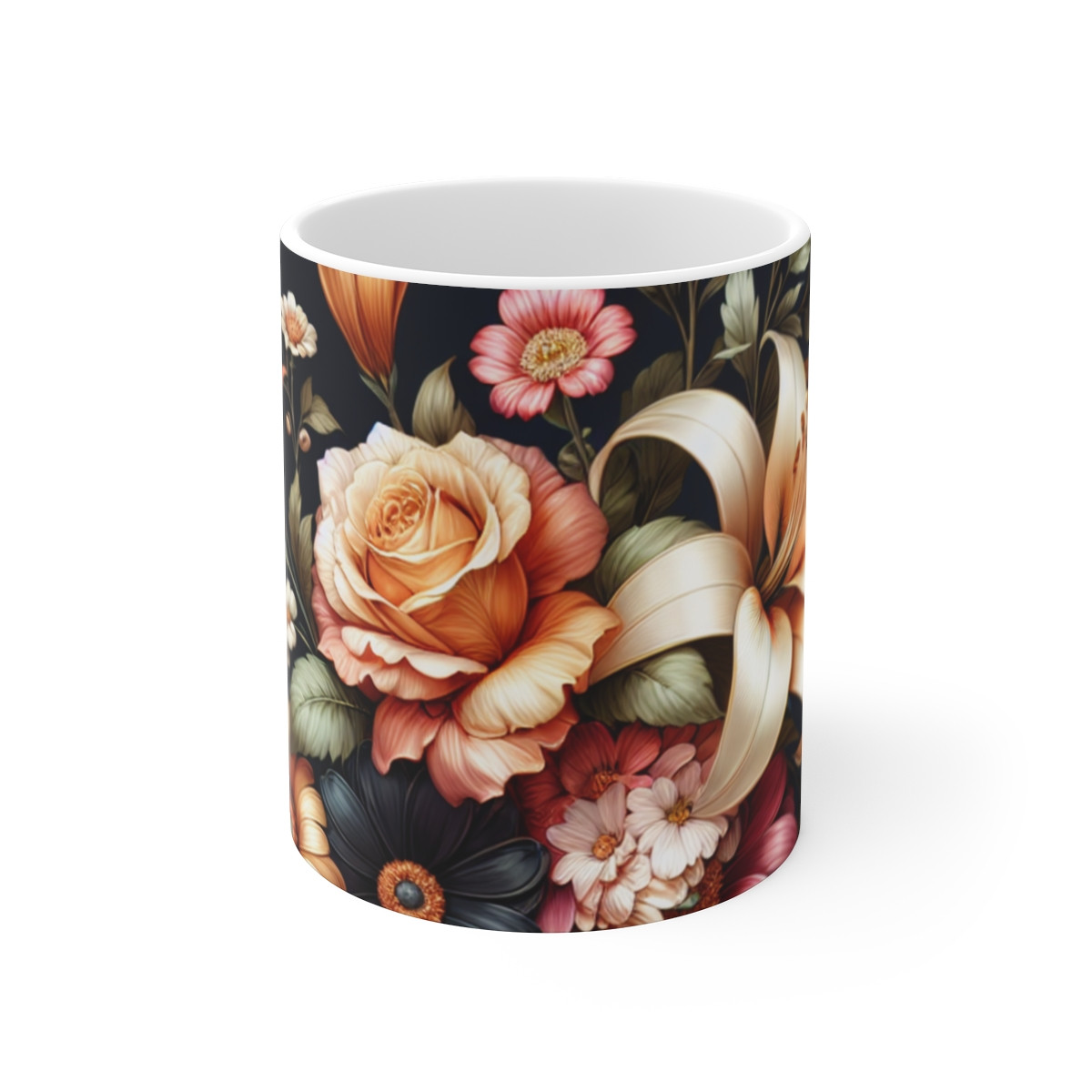"Floral Harmony Symphony" - Mug 11oz