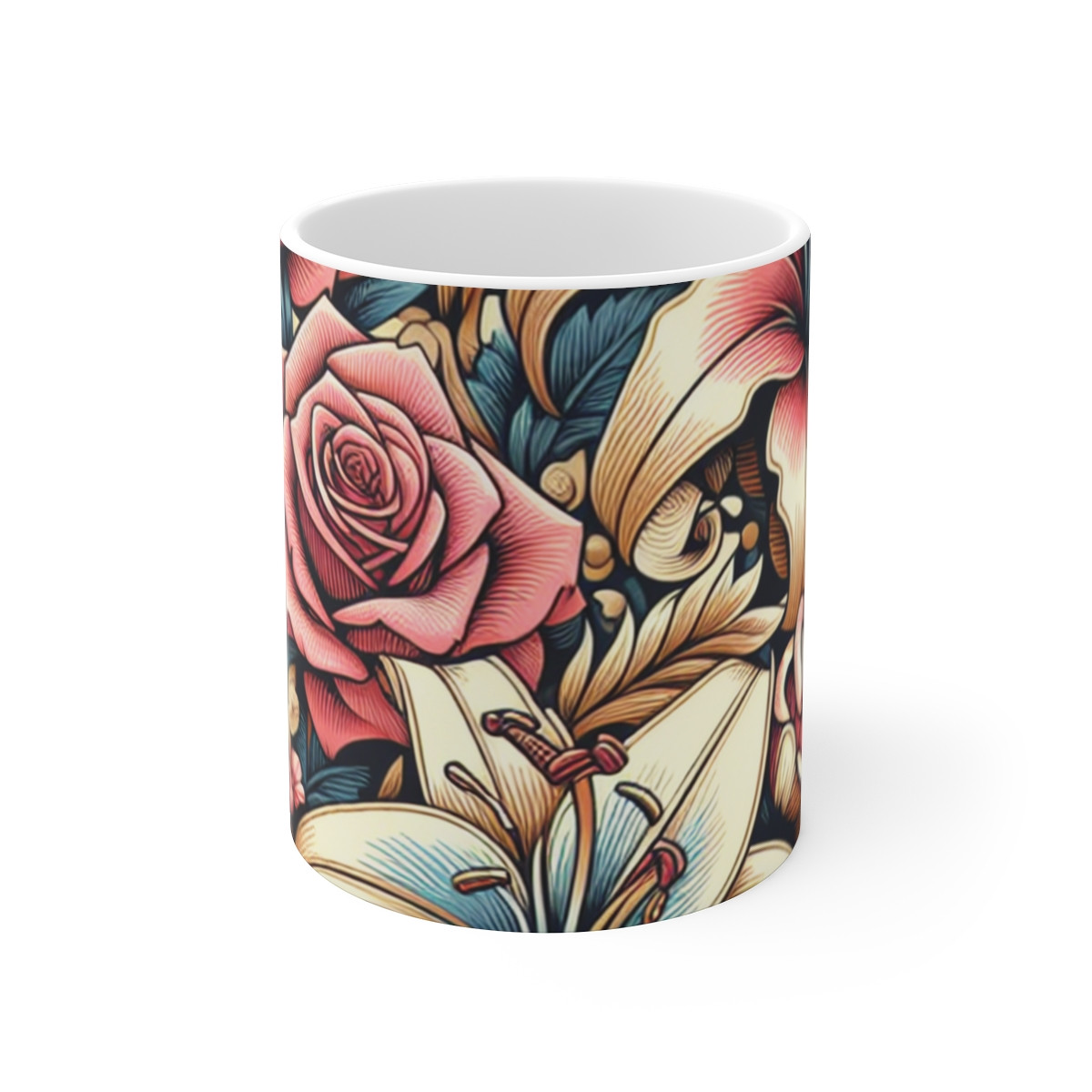 "Floral Harmony Symphony" - Mug 11oz