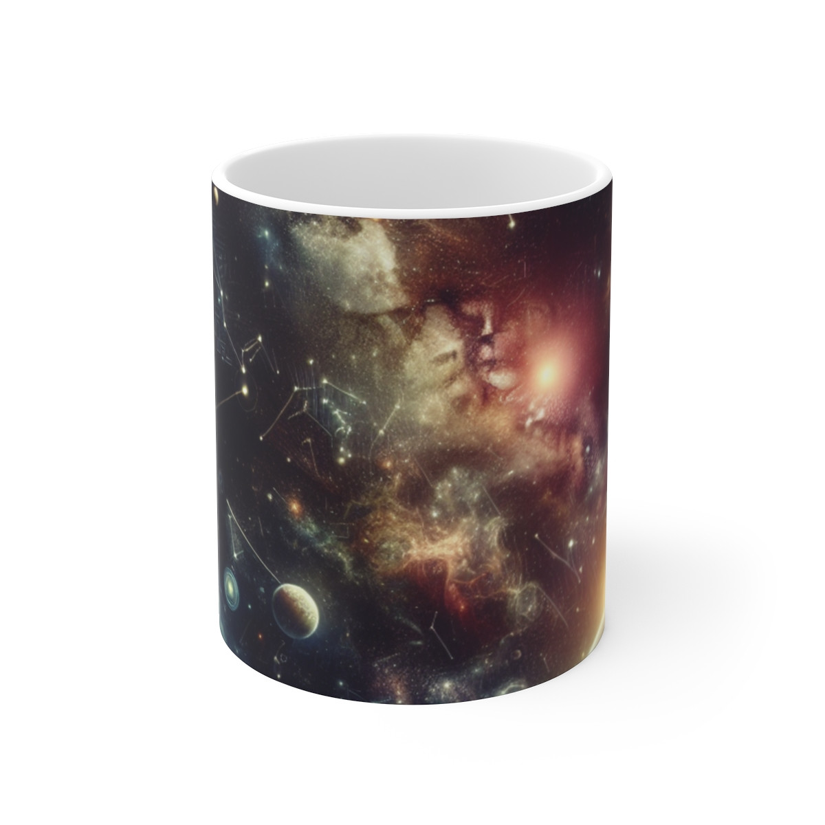 "Cosmic Ballet: A Galactic Dance" - Mug 11oz