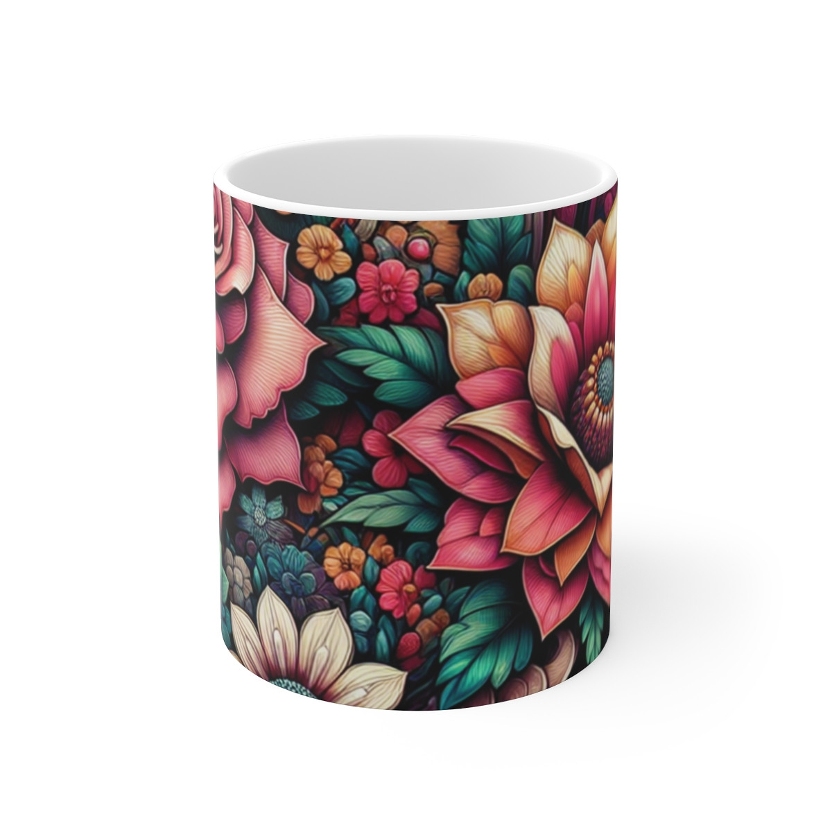 "Floral Symphony" - Mug 11oz