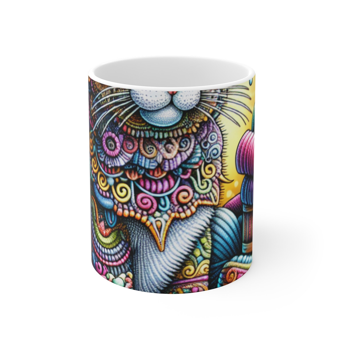 "Whiskers' Whimsy Winks" - Mug 11oz