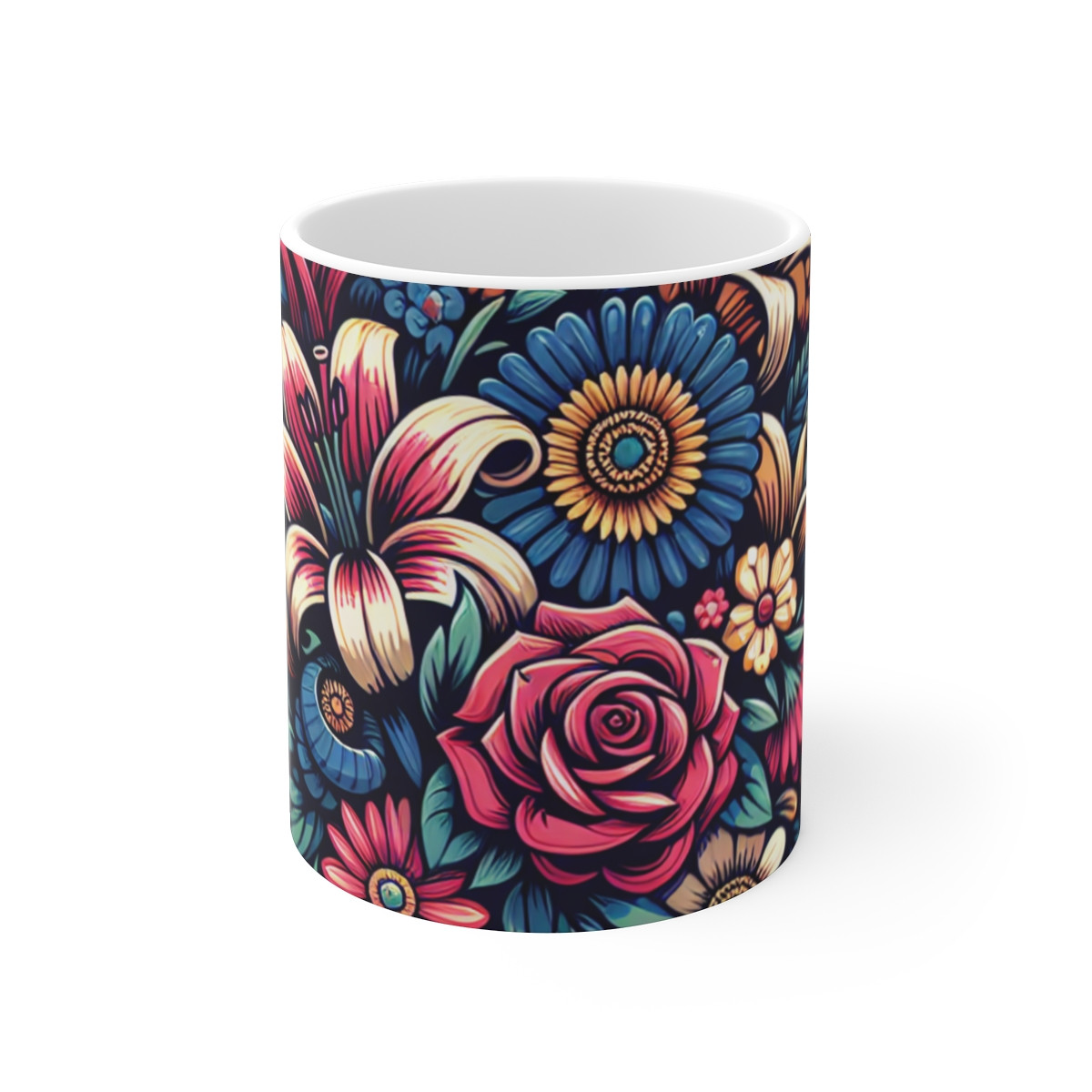 "Floral Symphony" - Mug 11oz