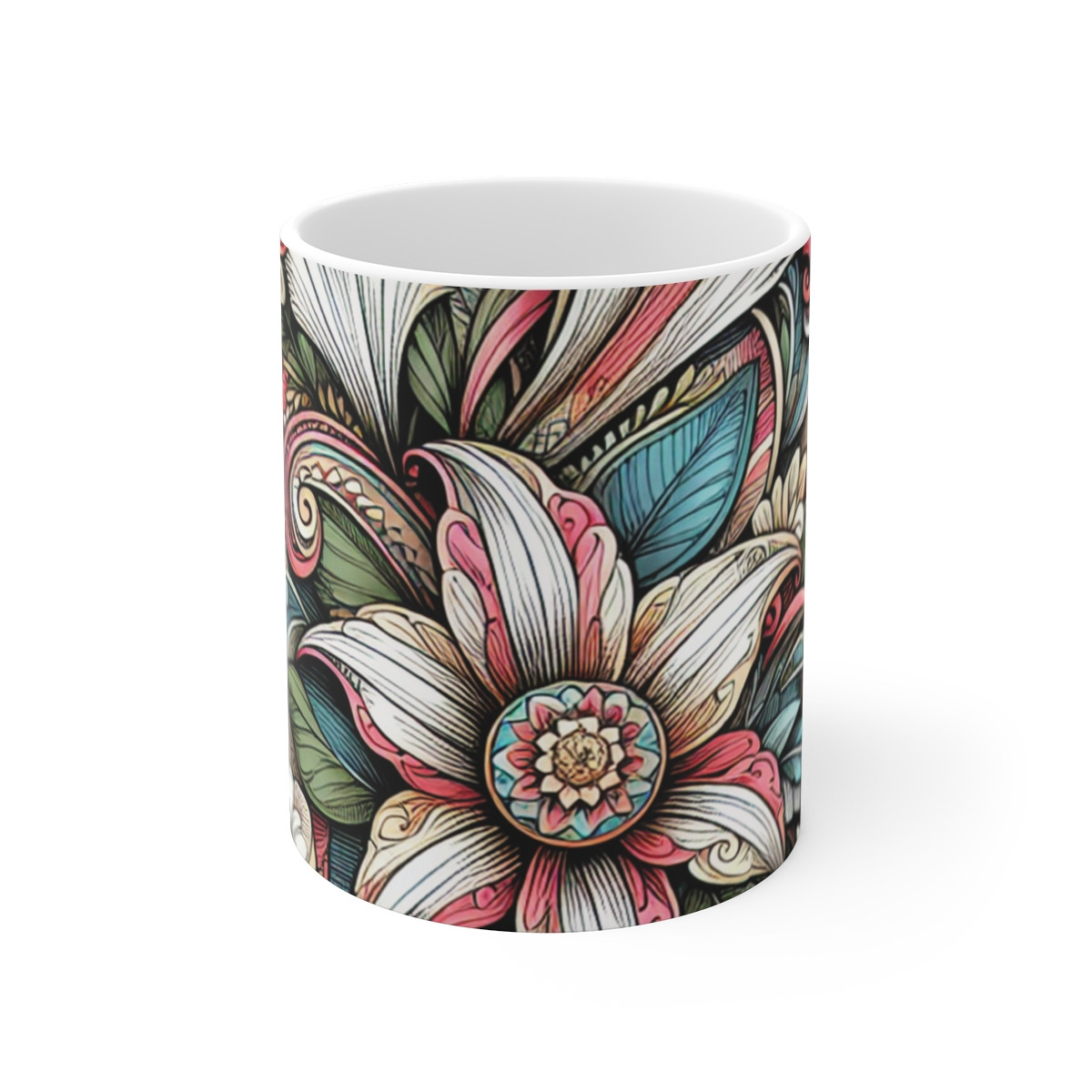 "Bloom Harmony Mosaic" - Mug 11oz
