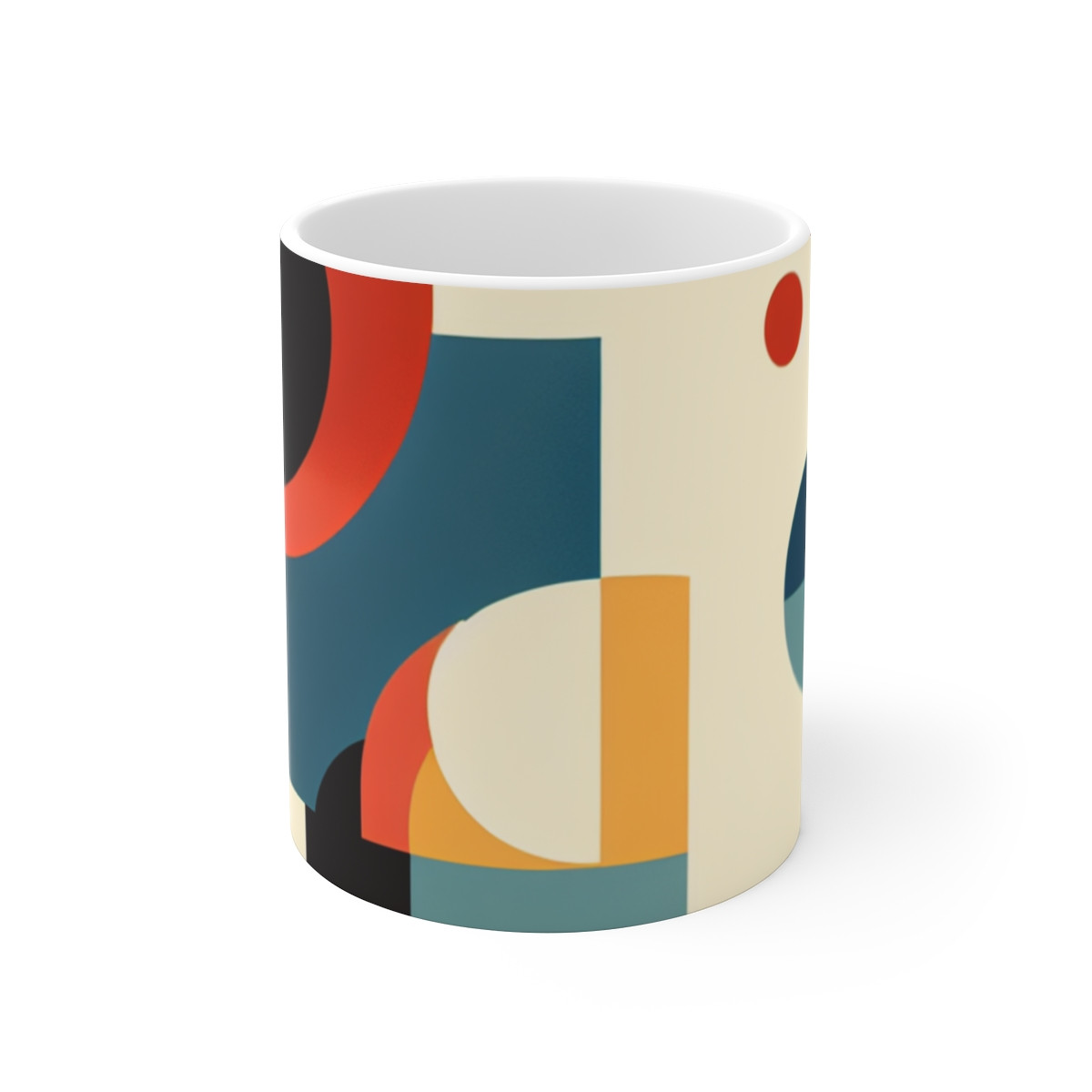 "Kaleidoscope Symphony: A Vibrant Dance of Shapes and Hues" - Mug 11oz