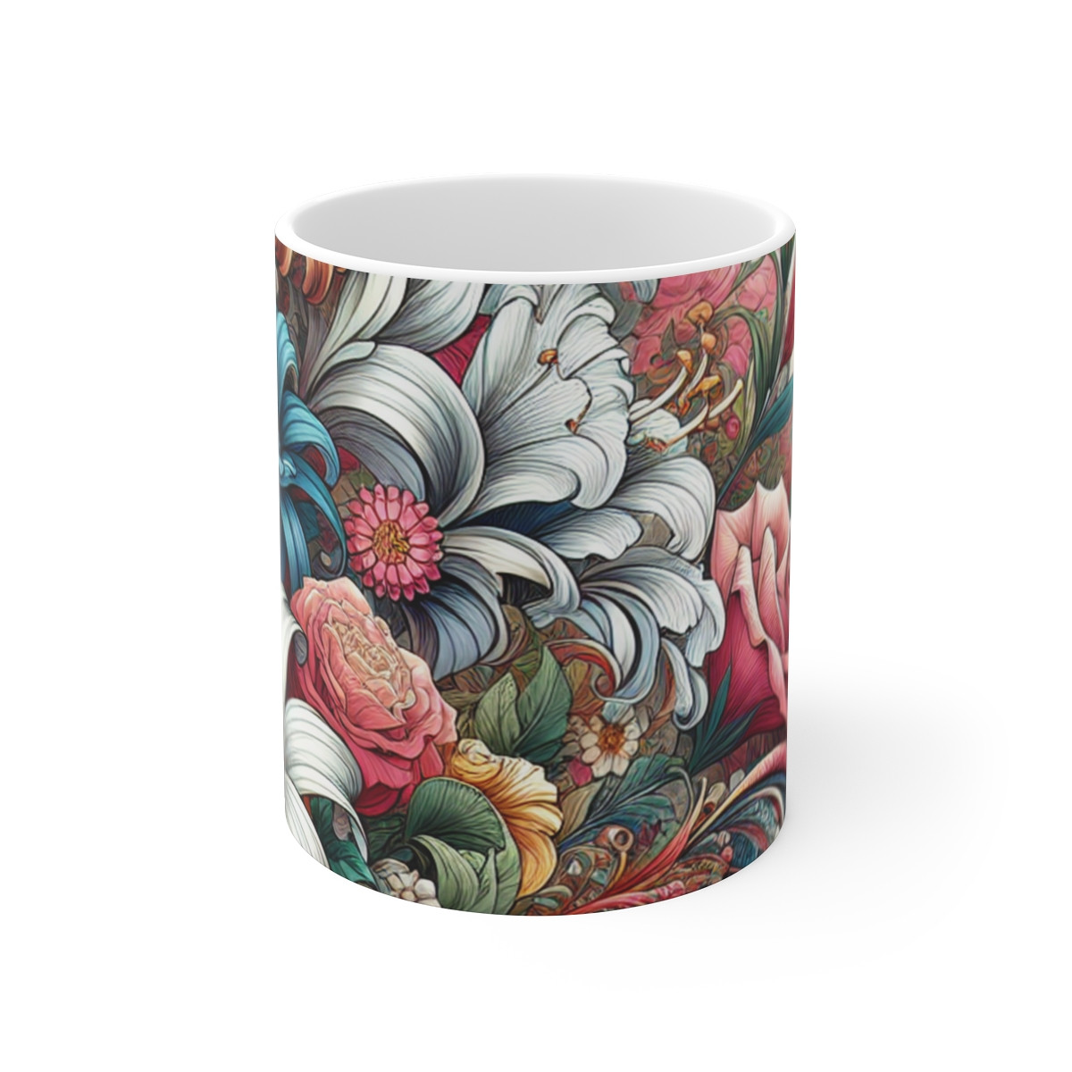 "Bloom Harmony Mosaic" - Mug 11oz