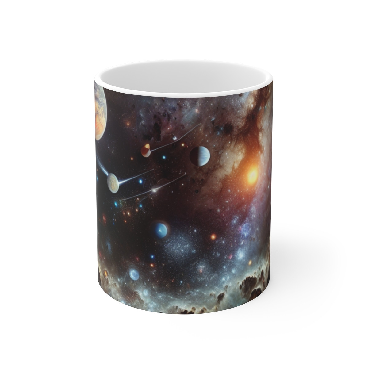 "Cosmic Ballet: A Night Symphony" - Mug 11oz