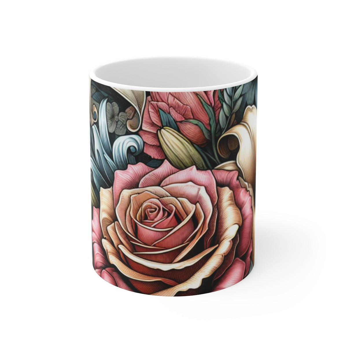 "Floral Harmony Symphony" - Mug 11oz