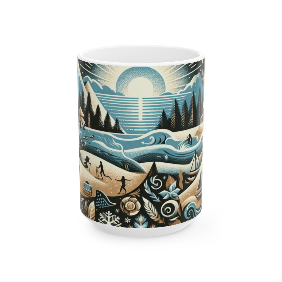 "Seasonal Serenity" - Mug 15oz