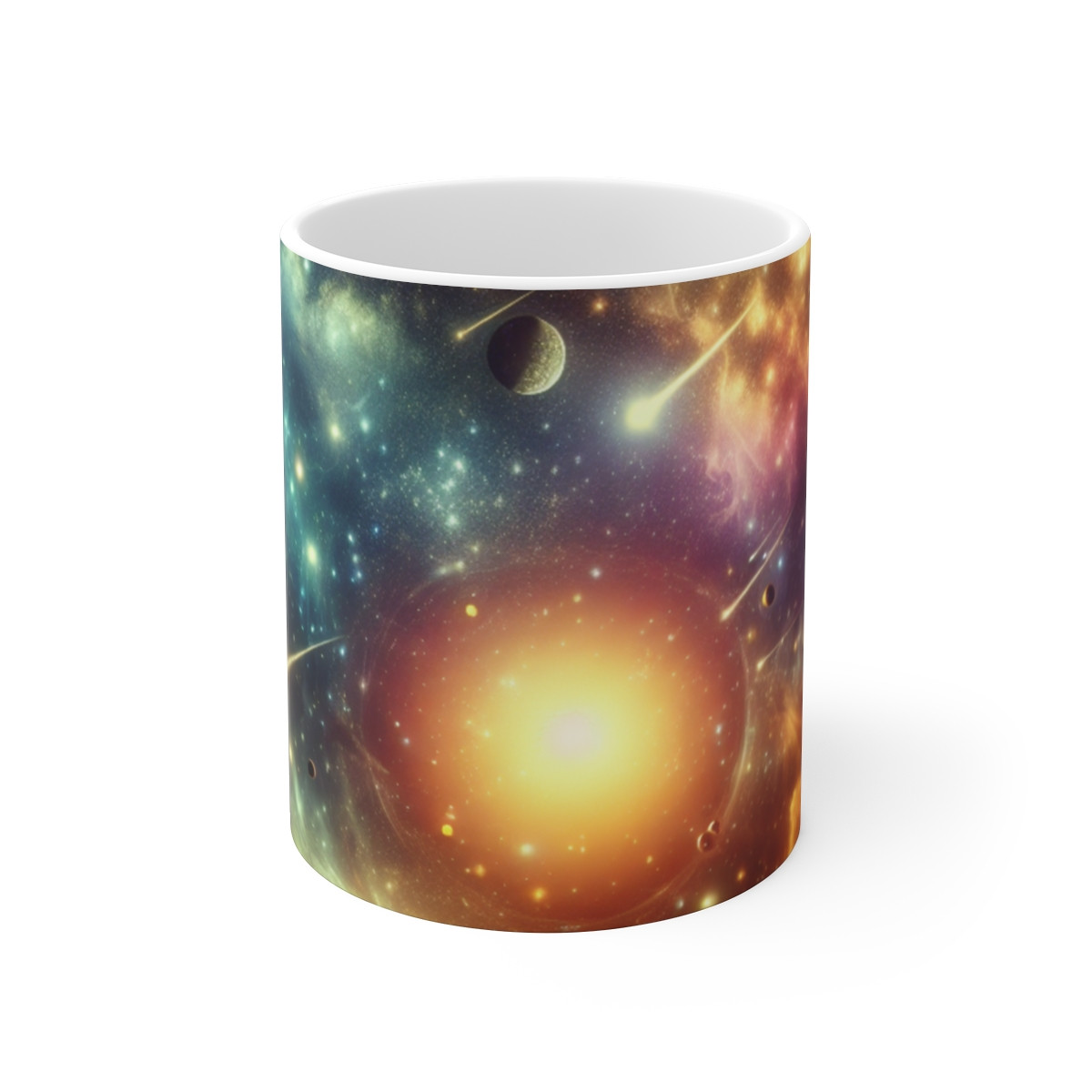 "Cosmic Ballet of Night Skies" - Mug 11oz