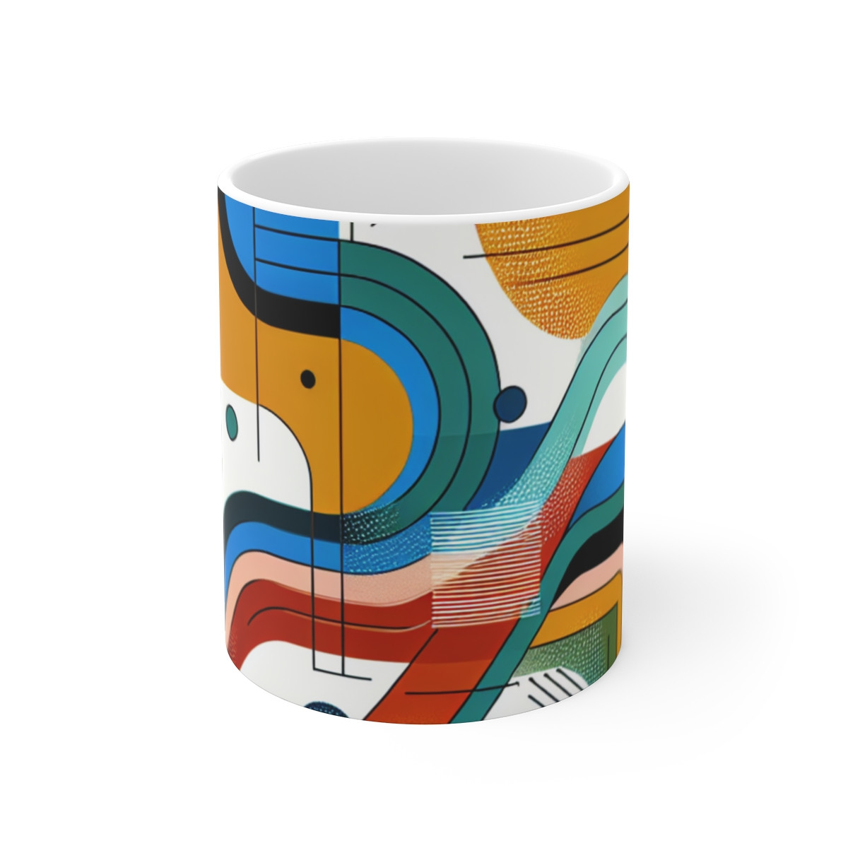 "Kaleidoscopic Symphony: Emblazoned Metropolis" - Mug 11oz