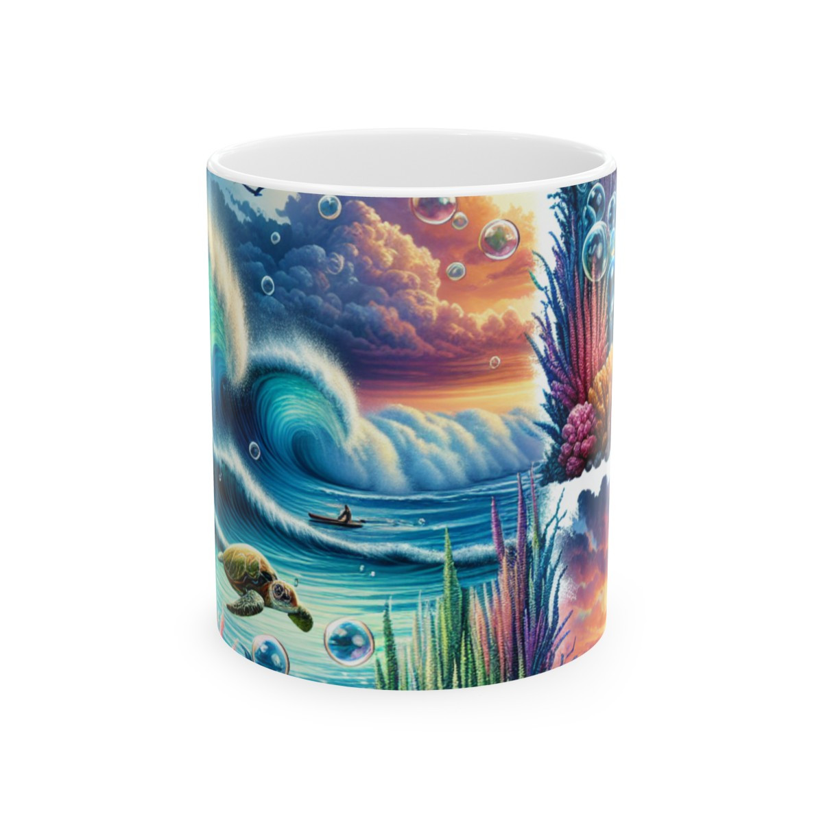 "Aqua Canvas" - Mug 11oz