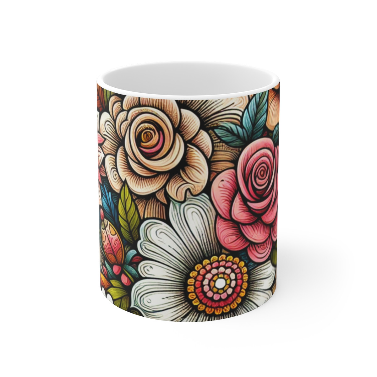 "Floral Symphony" - Mug 11oz