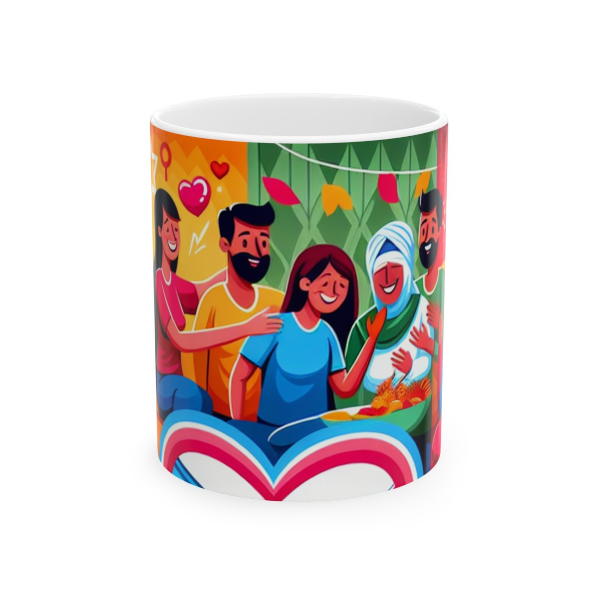 Caffeinated Companions: Heartwarmingly Brew-tiful Friendship - Coffee Mug 11oz