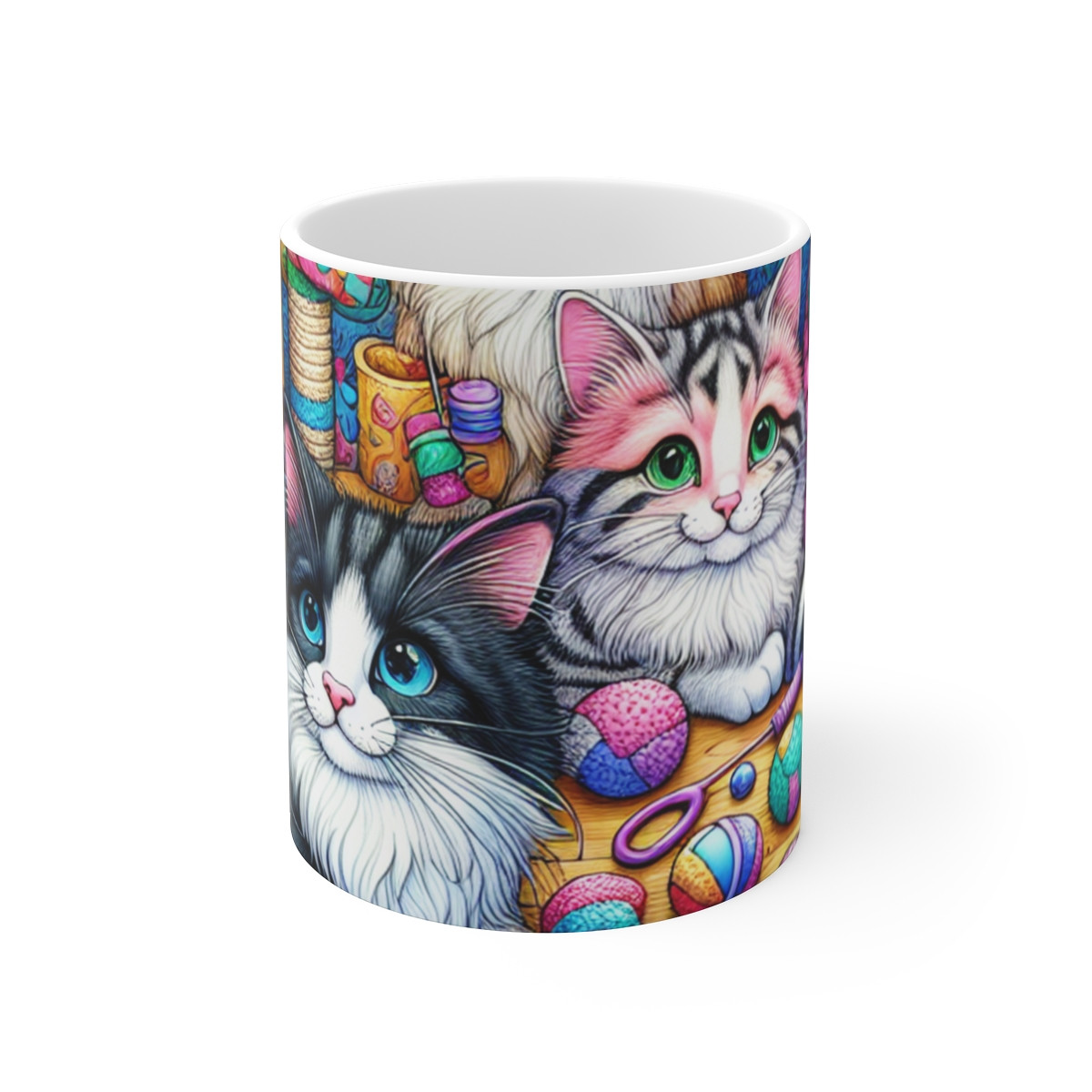Cosmic Caper Kitten - Mug 11oz