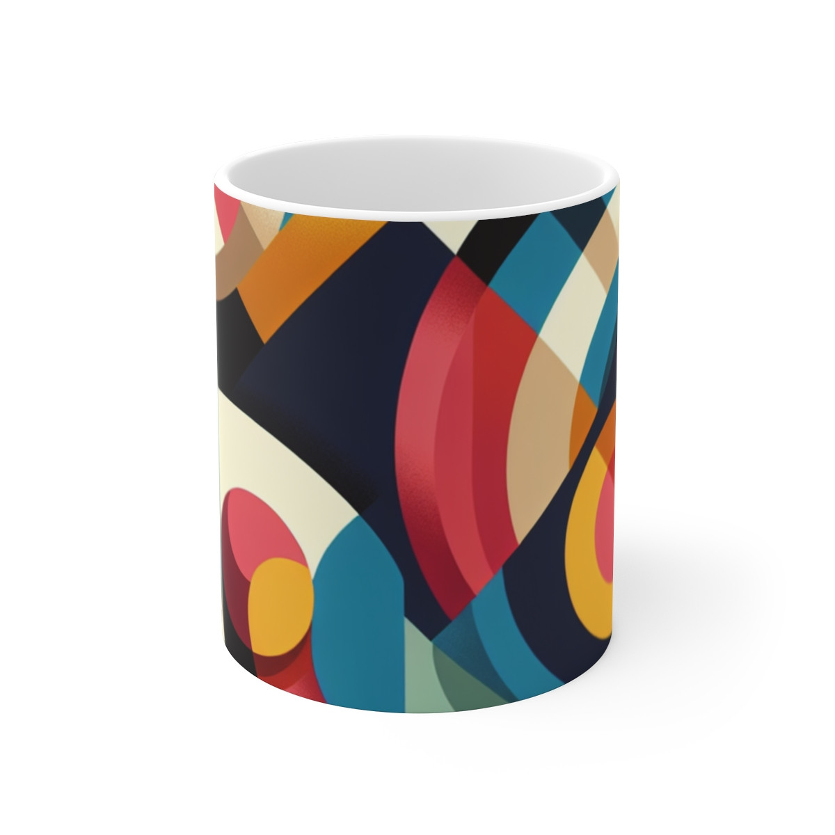 Rhythmic Symphony of Vibrant Geometry - Mug 11oz