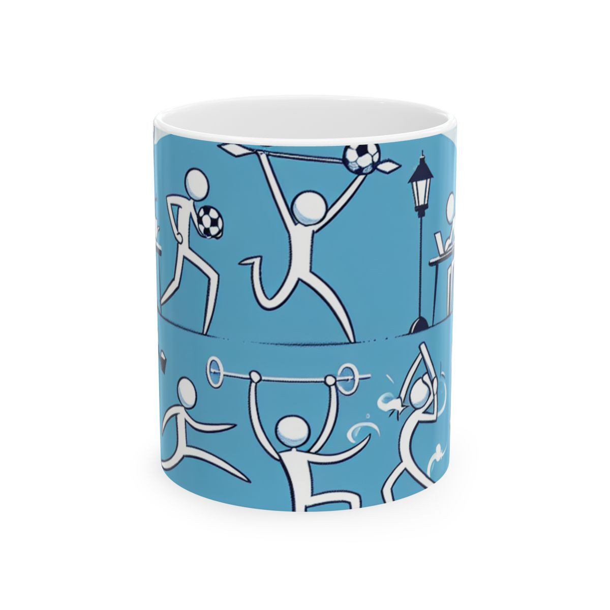 Stick Figures Sports - Mug 11oz