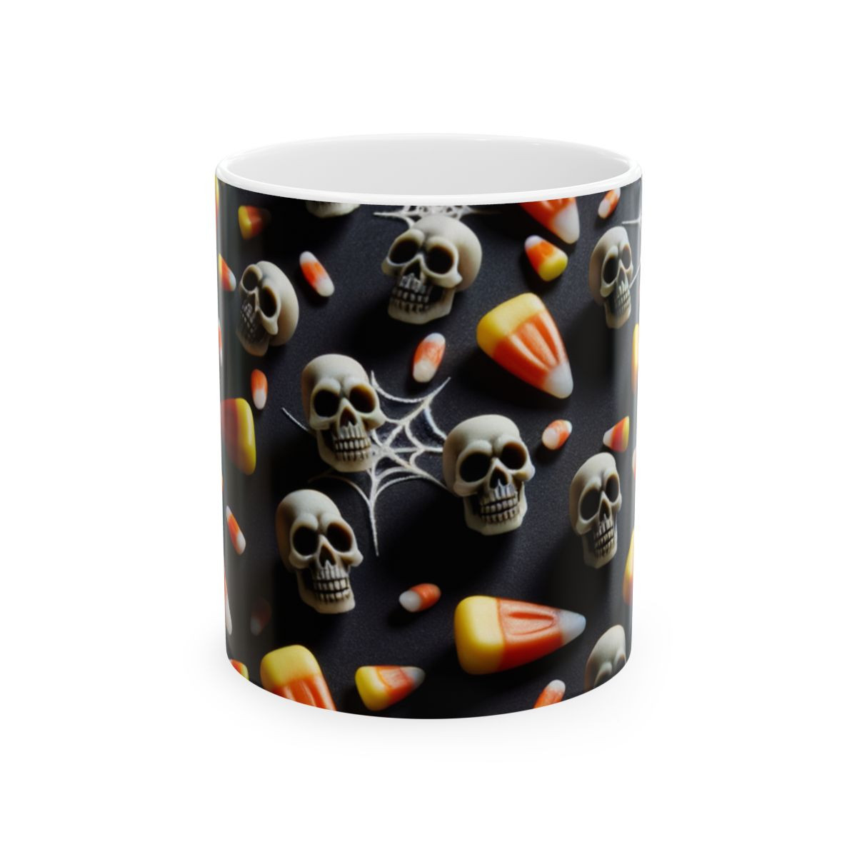 Candy Corn and Skulls - Mug (11oz/15oz)