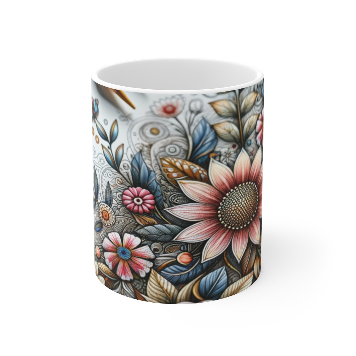 Floral Harmony Symphony - Mug 11oz
