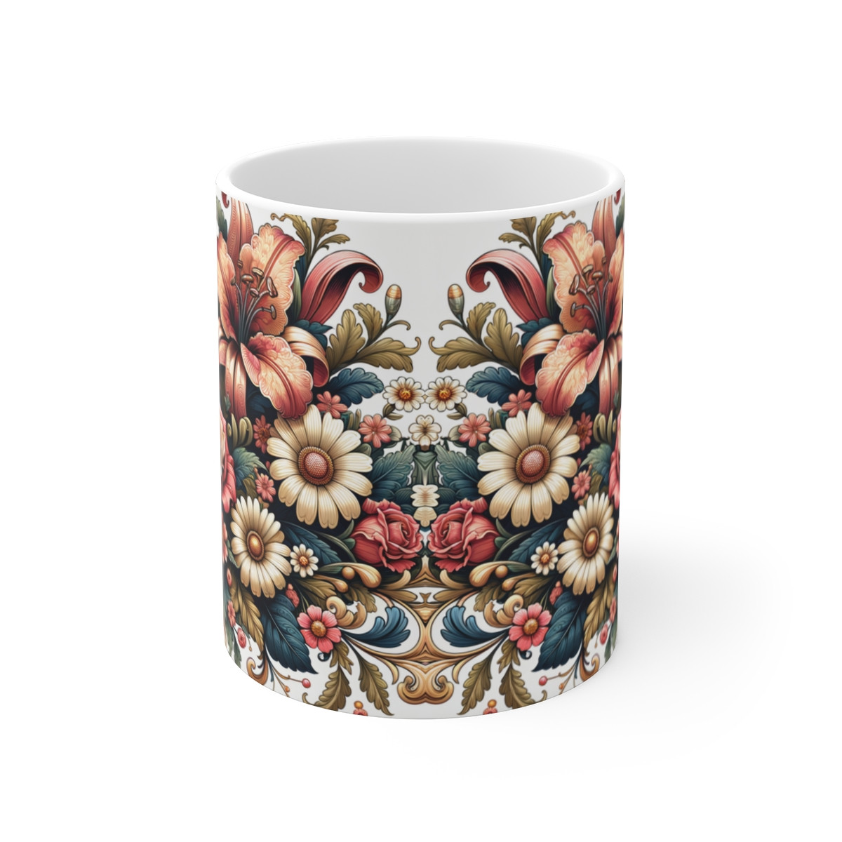 Floral Harmony Fusion - Mug 11oz