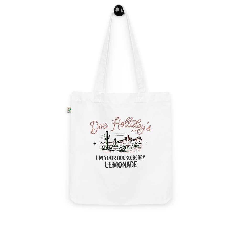 I'm Your Huckleberry Organic cotton tote bag