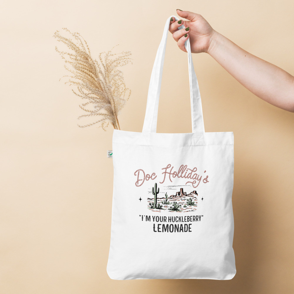I'm Your Huckleberry Organic cotton tote bag