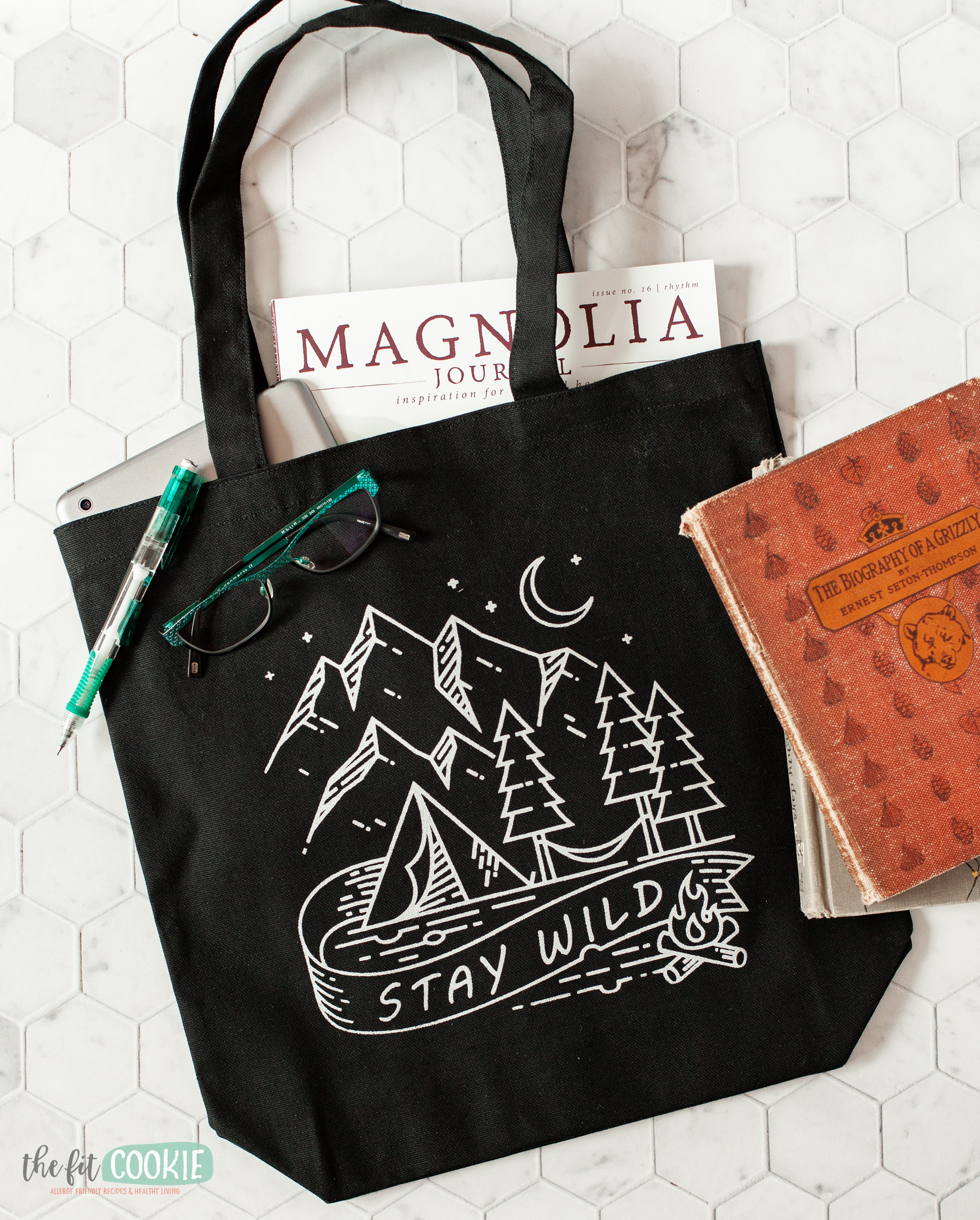 Stay Wild organic tote bag