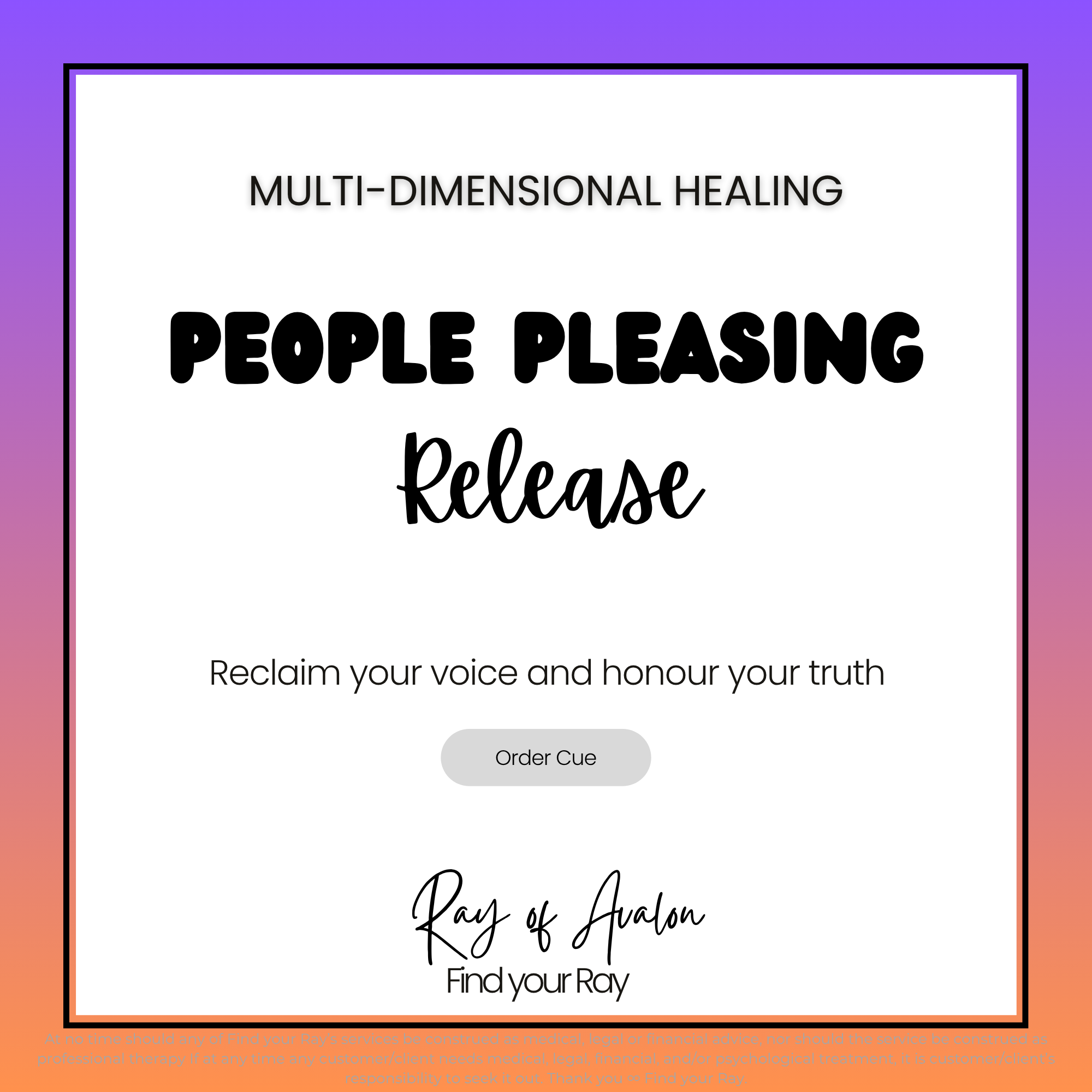 People Pleasing Release