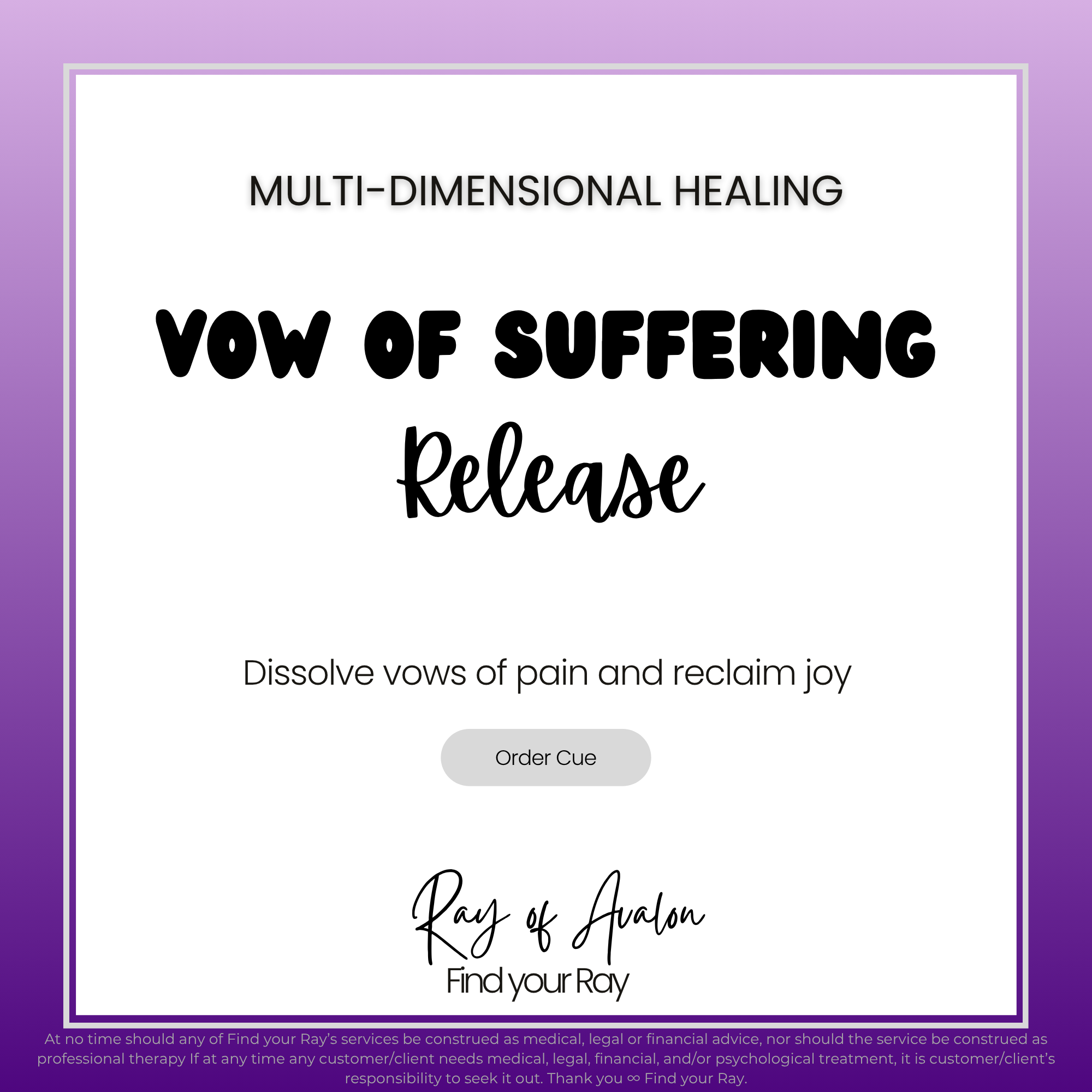 Vow of Suffering Release