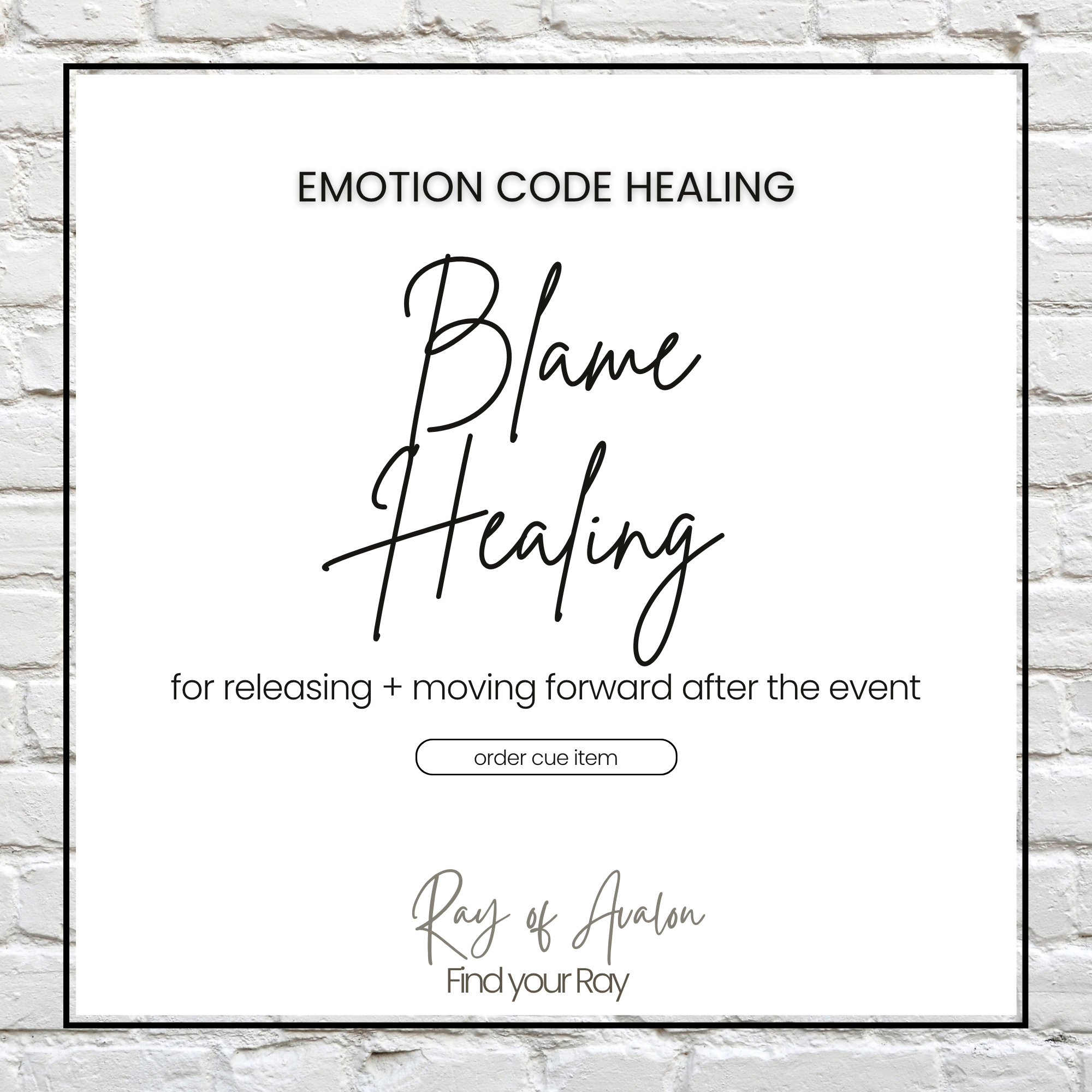 Blame - Emotion Code Healing