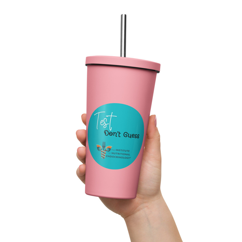 Insulated Tumbler with Straw - Test Don't Guess