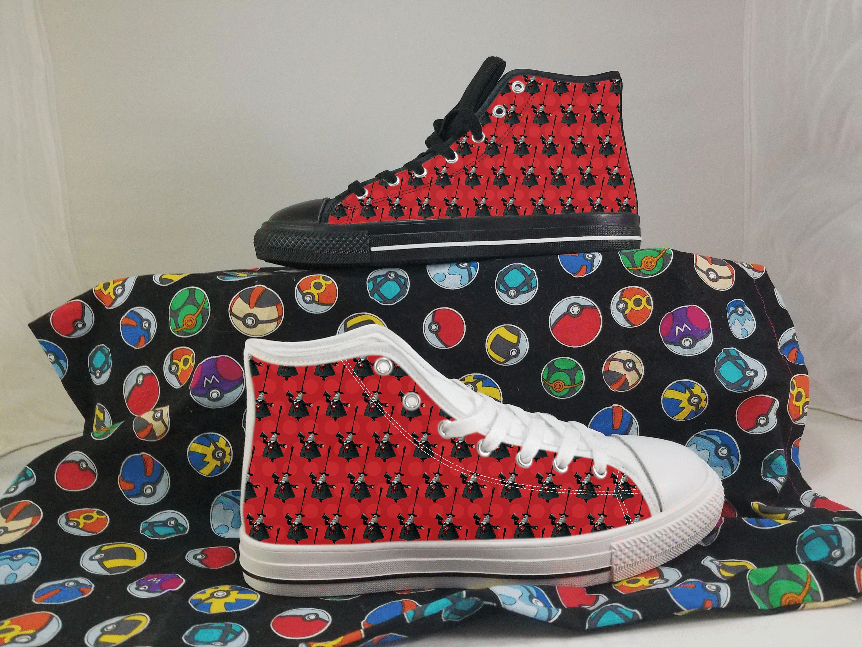 Mayor of Halloween Town Shoes, Converse Style Shoes, Nightmare Before Christmas Fan Gift Idea, Women's Men's High Top Sneakers
