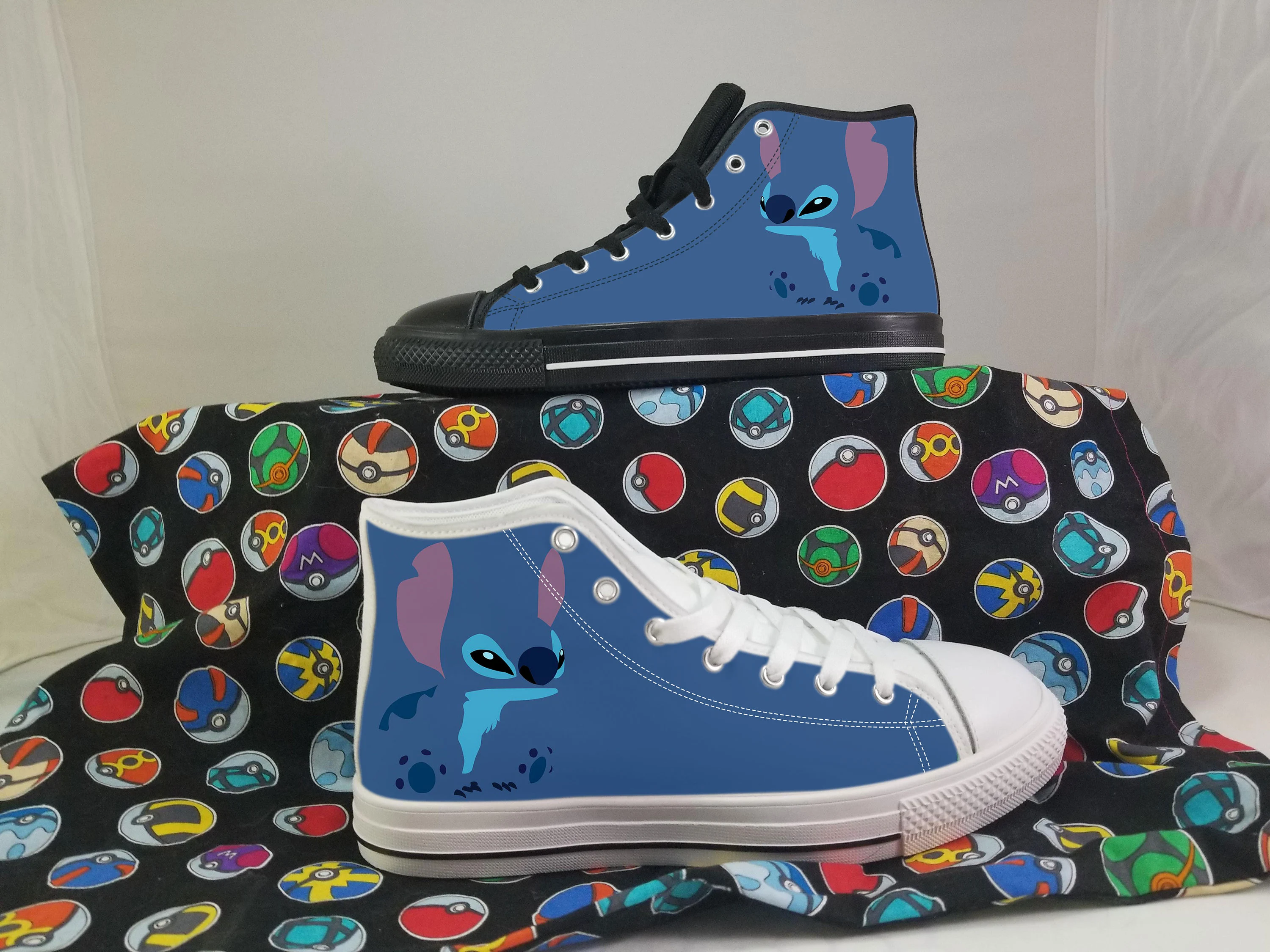 Stitch Shoes, Lilo and Stitch Converse Style Shoes, Disney Gift Idea, Women's Men's High Top Sneakers