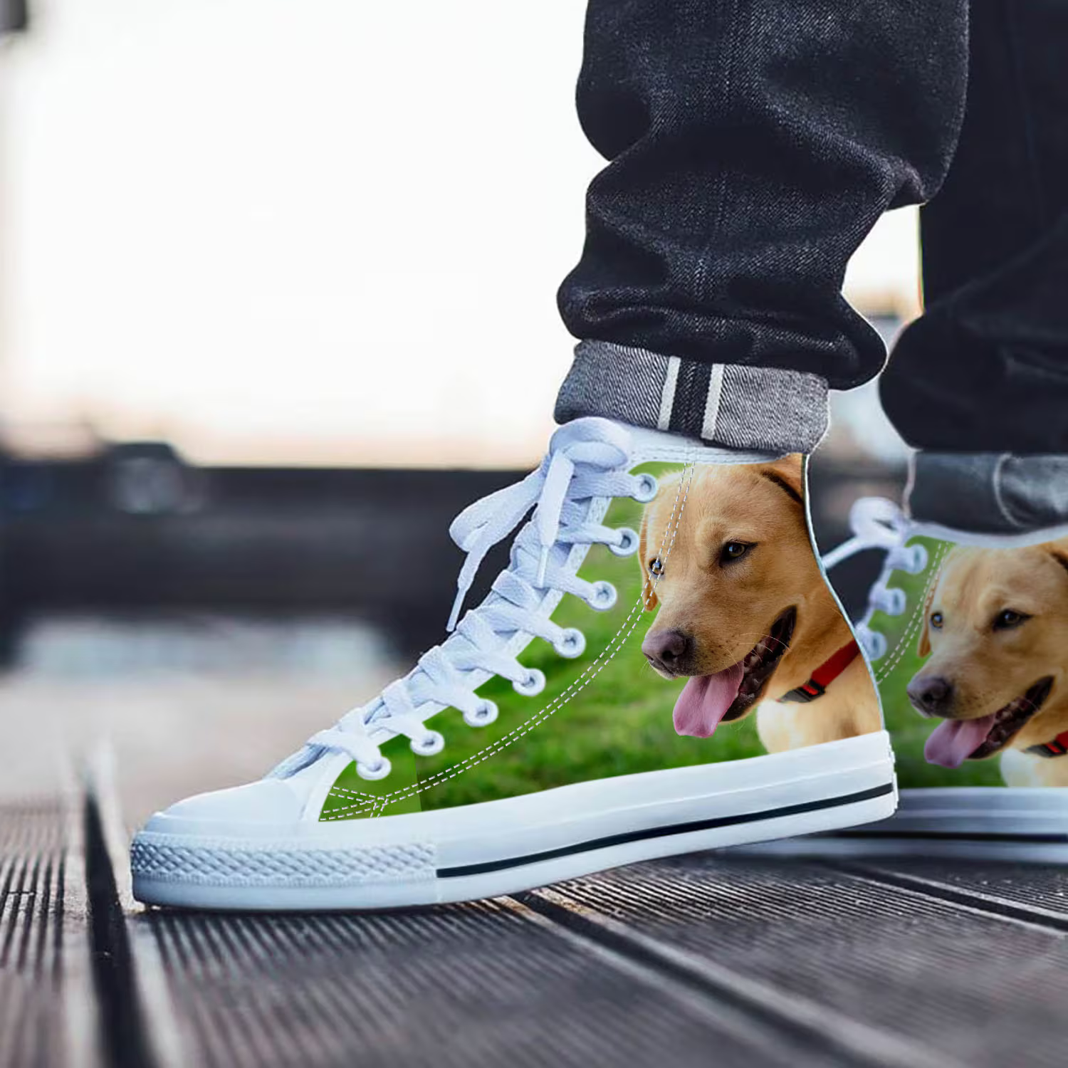 Labrador Retriever Shoes, Labrador Retriever High Top Sneaker, Dog Fan Converse style hightop, custom shoe, mom dad child shoe