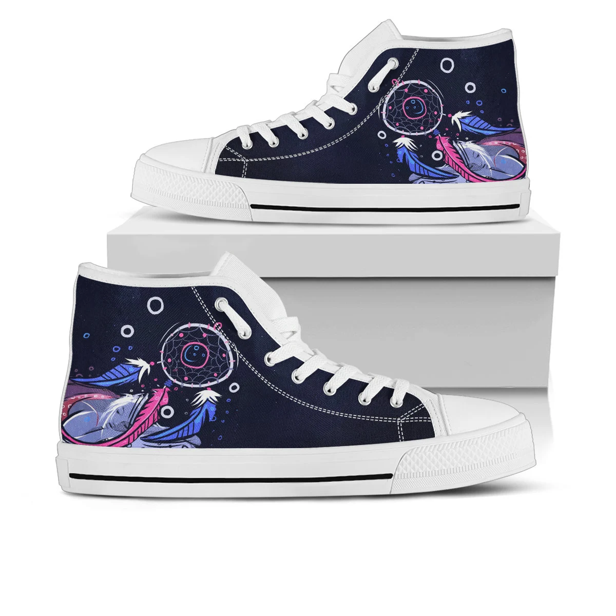 Dream Catcher Shoes, Dream Catcher High Top Sneaker, Dream Catcher Fan Converse style hightop, custom shoe, mom dad child shoe