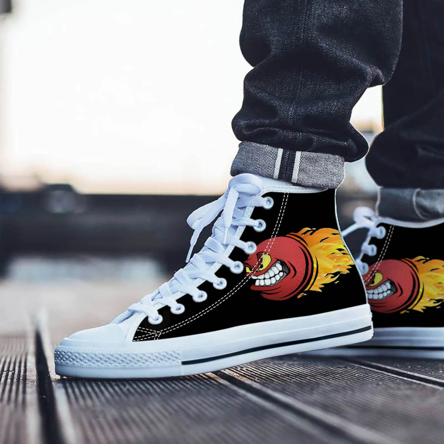 Dodgeball Shoes, Dodgeball High Top Sneaker, Sport Fan Converse style hightop, custom shoe, mom dad child shoe