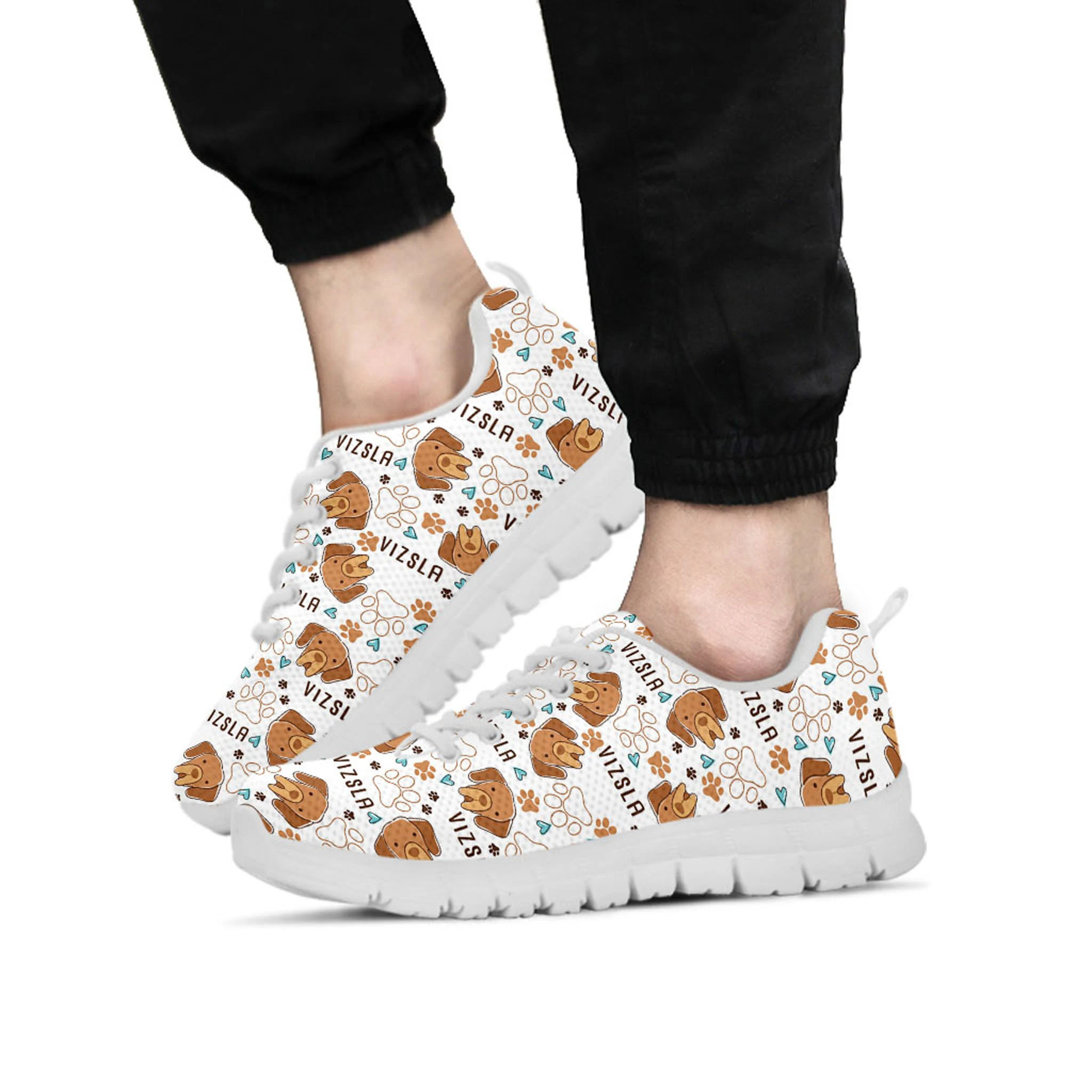 Vizsla Shoes, Vizsla Sneaker, Dog Lover tennis shoe, custom shoe, mom dad child shoe