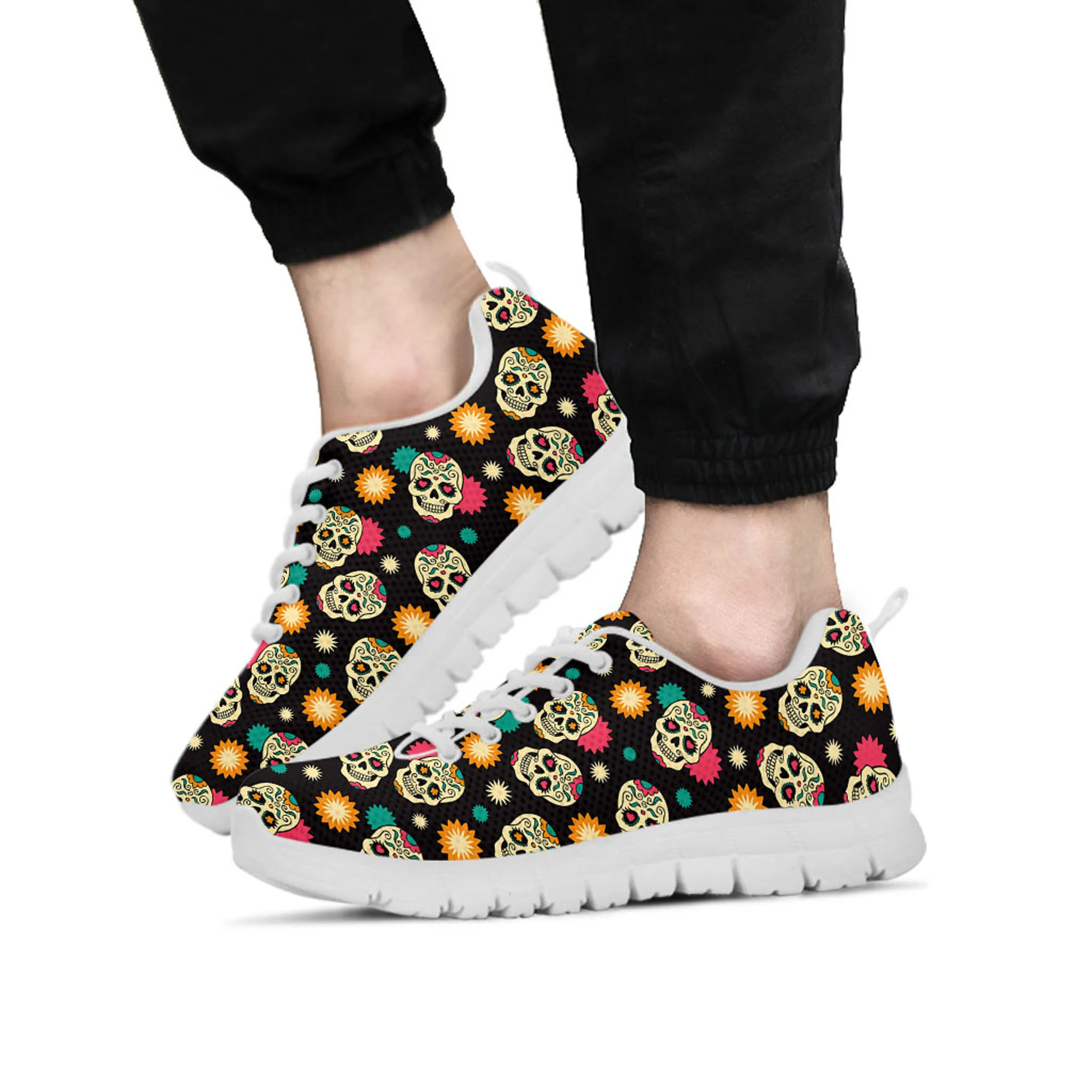 Skull Shoes, Skull Sneaker, Sugar Skull Lover tennis shoe, custom shoe, mom dad child shoe
