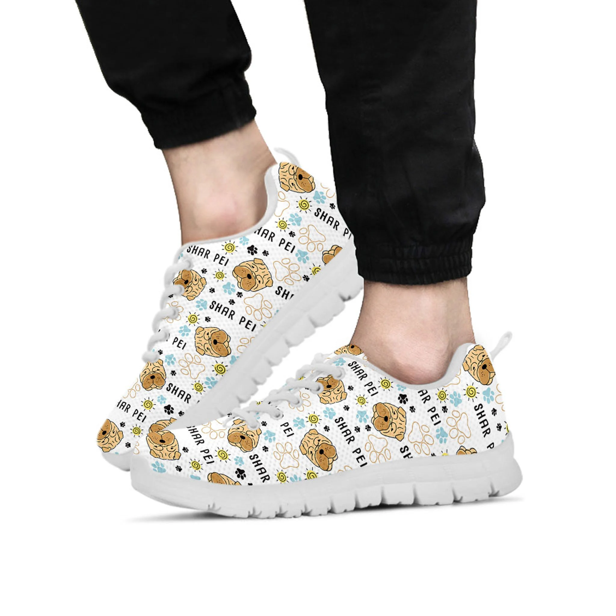 Shar Pei Shoes, Shar Pei Sneaker, Dog Lover tennis shoe, custom shoe, mom dad child shoe