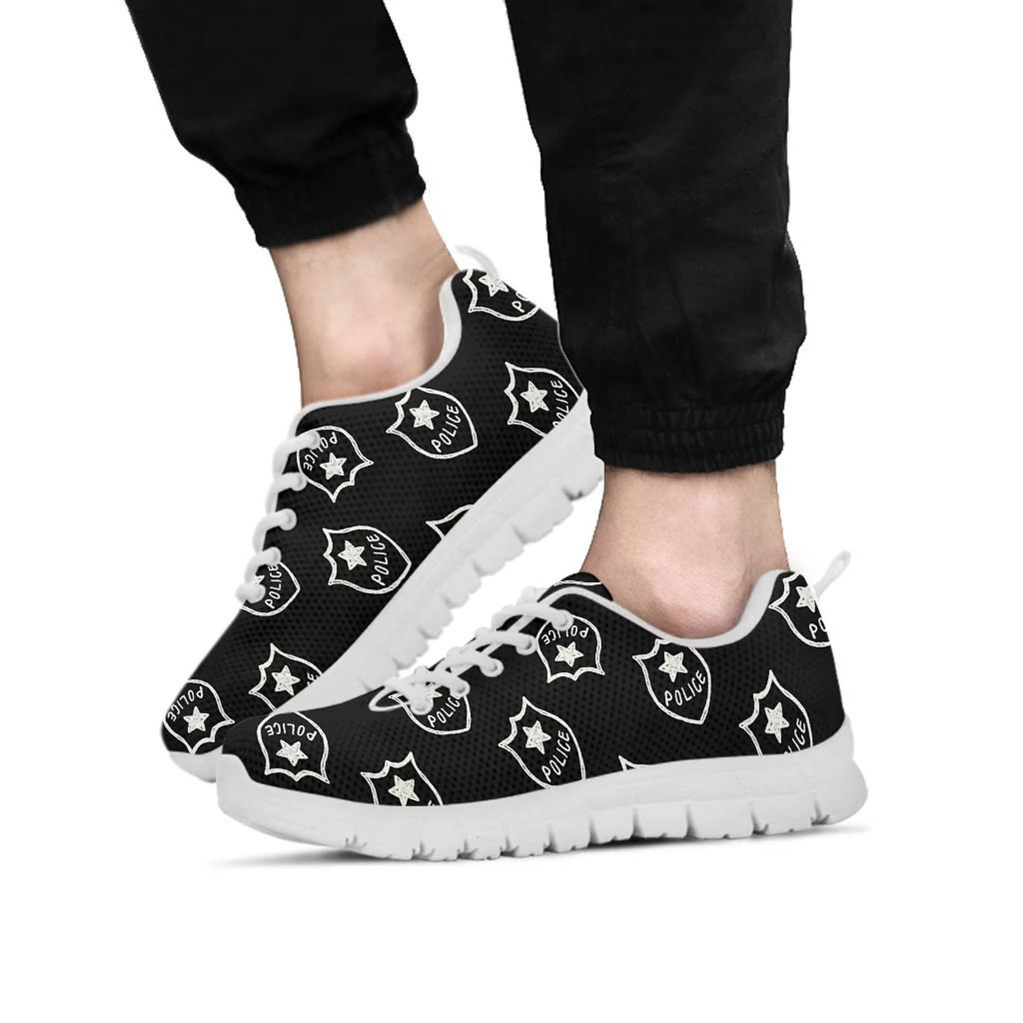 Police Shoes, Police Sneaker, Police Lover tennis shoe, custom shoe, mom dad child shoe