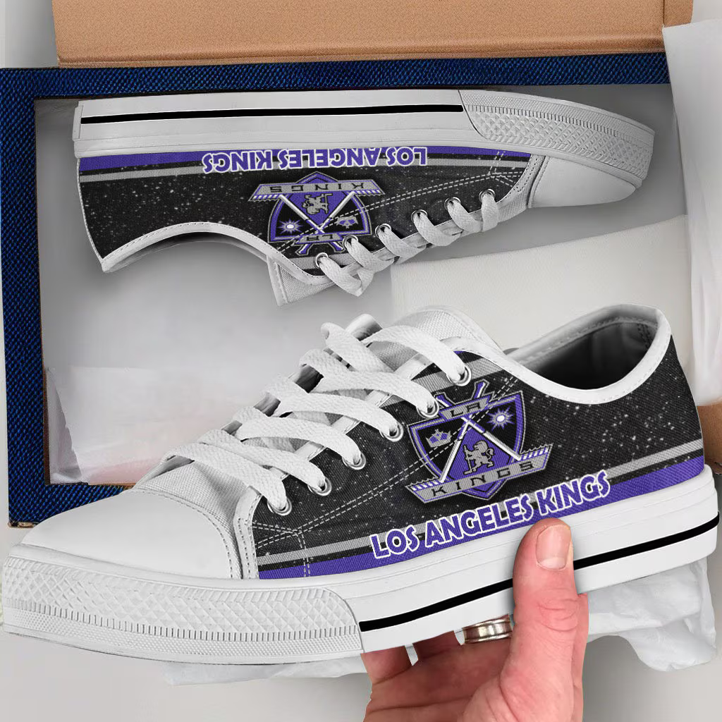 Los Angeles Kings Fan Shoes, Sports Team Sneakers, Unisex Casual Shoes, Custom Los Angeles Kings Gifts, Hockey Lovers Footwear