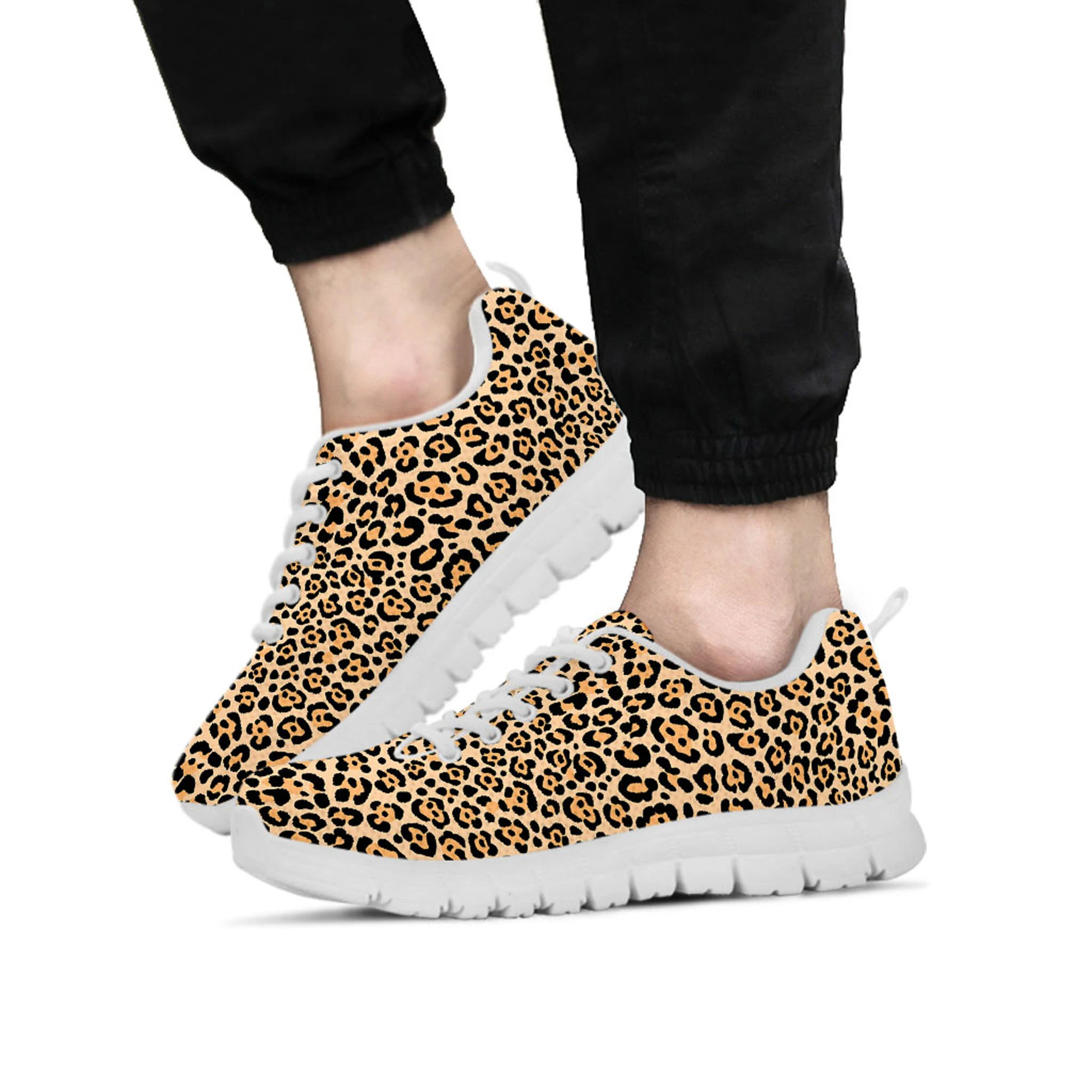 Leopard Print Shoes, Leopard Print Sneaker, Animal Lover tennis shoe, custom shoe, mom dad child shoe