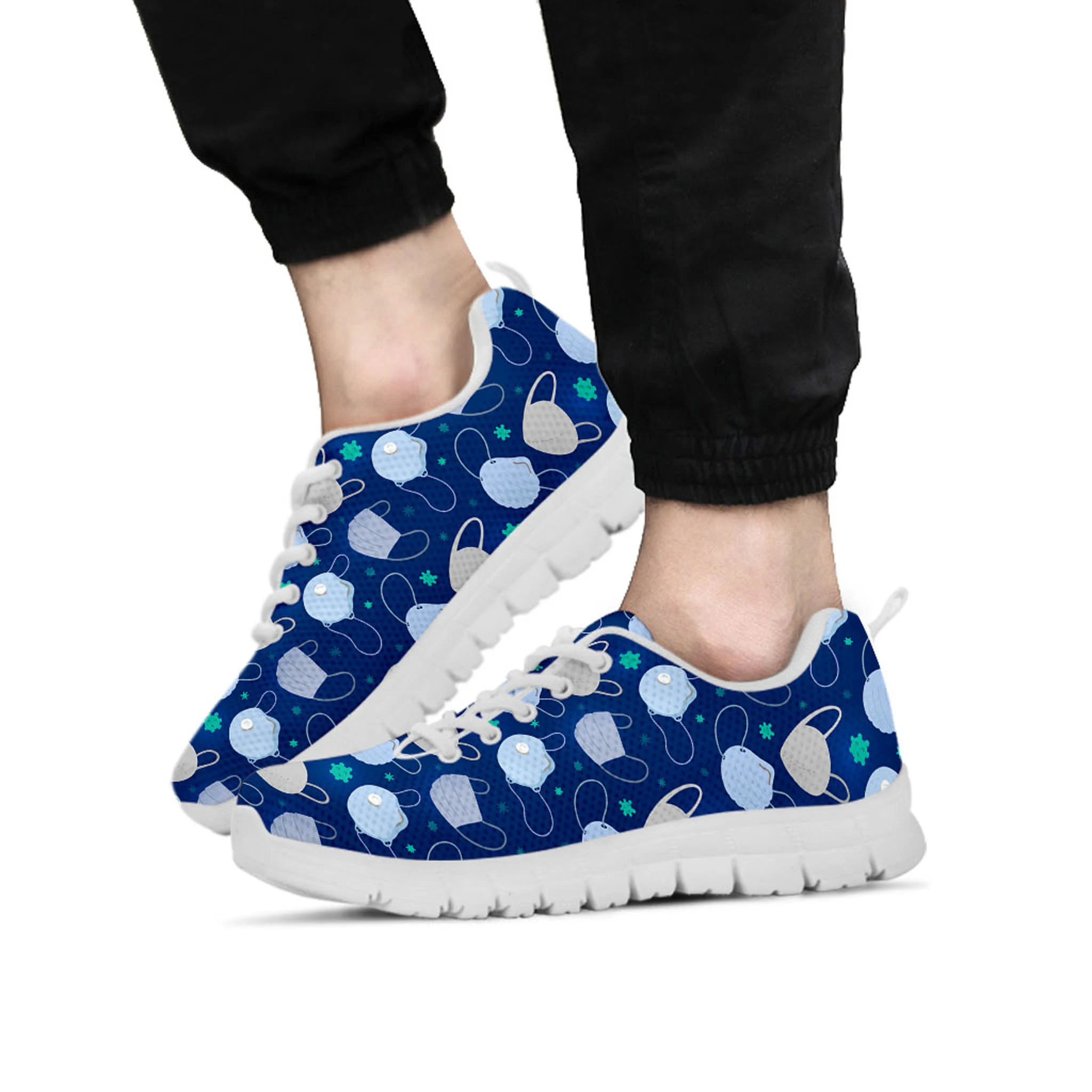 Face Mask Shoes, Face Mask Sneaker, tennis shoe, custom shoe, mom dad child shoe