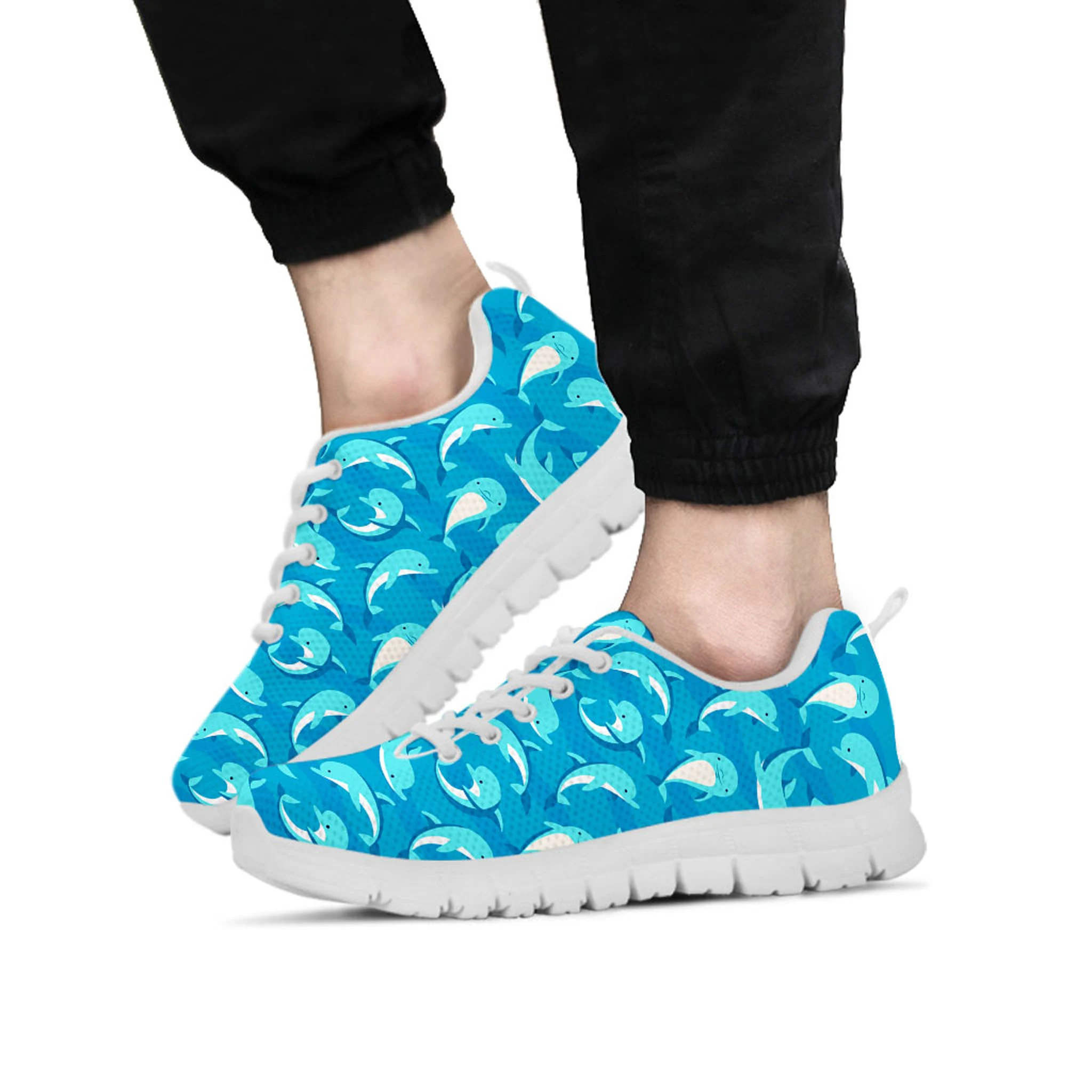 Dolphin Shoes, Dolphin Sneaker, Animal Lover tennis shoe, custom shoe, mom dad child shoe