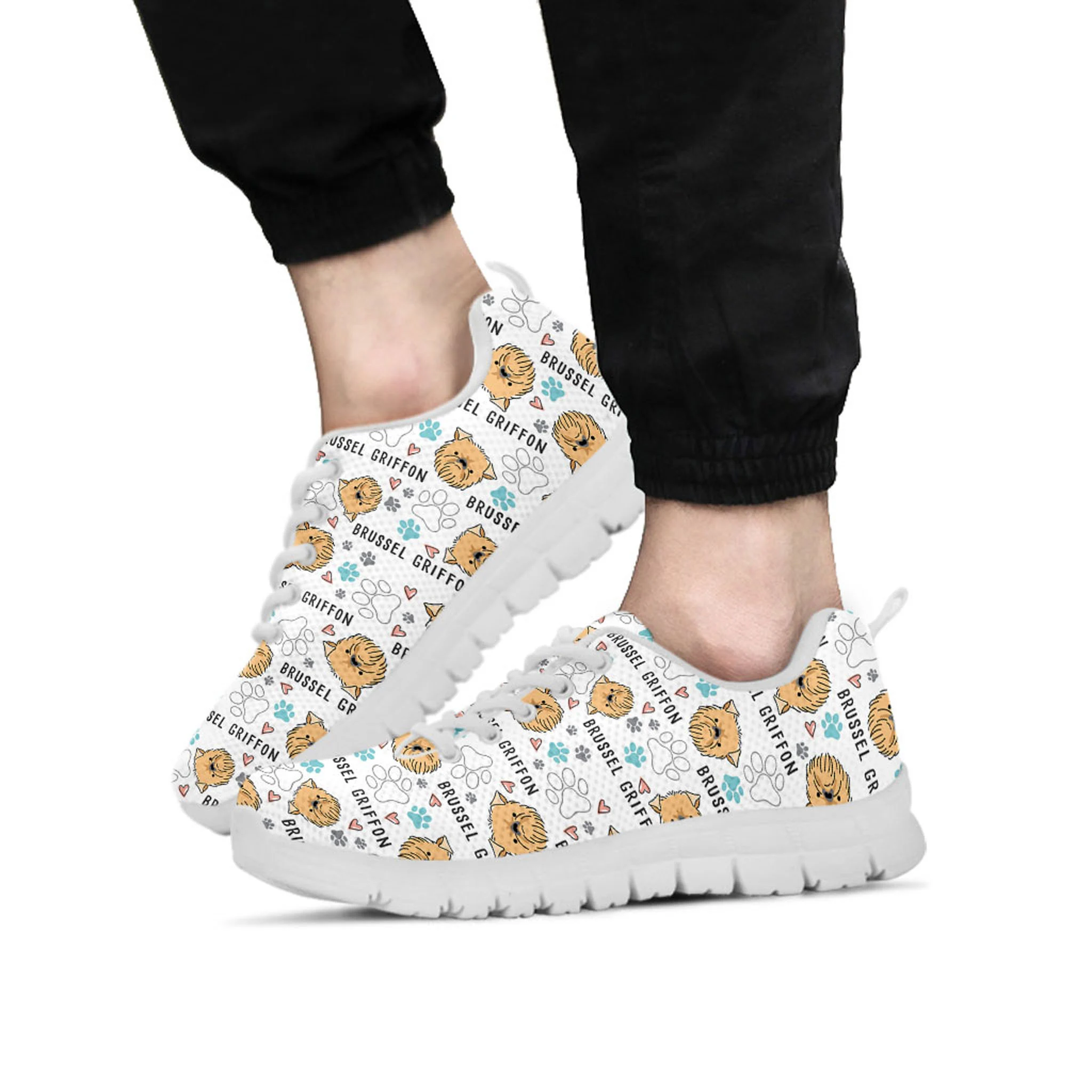 Brussel Griffon Shoes, Brussel Griffon Sneaker, Dog Lover tennis shoe, custom shoe, mom dad child shoe